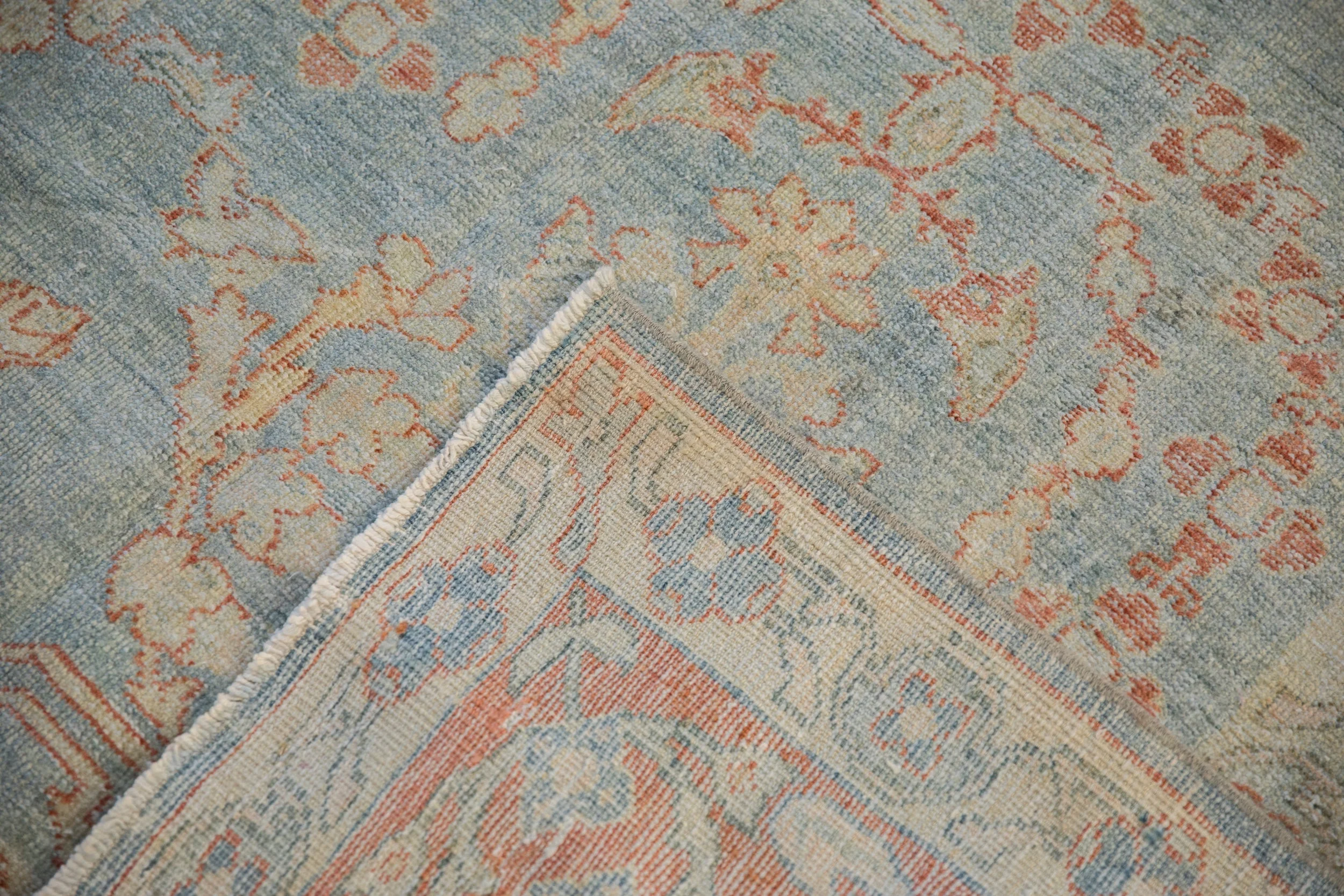 8.5x12 Vintage Distressed Mahal Carpet - Image 12