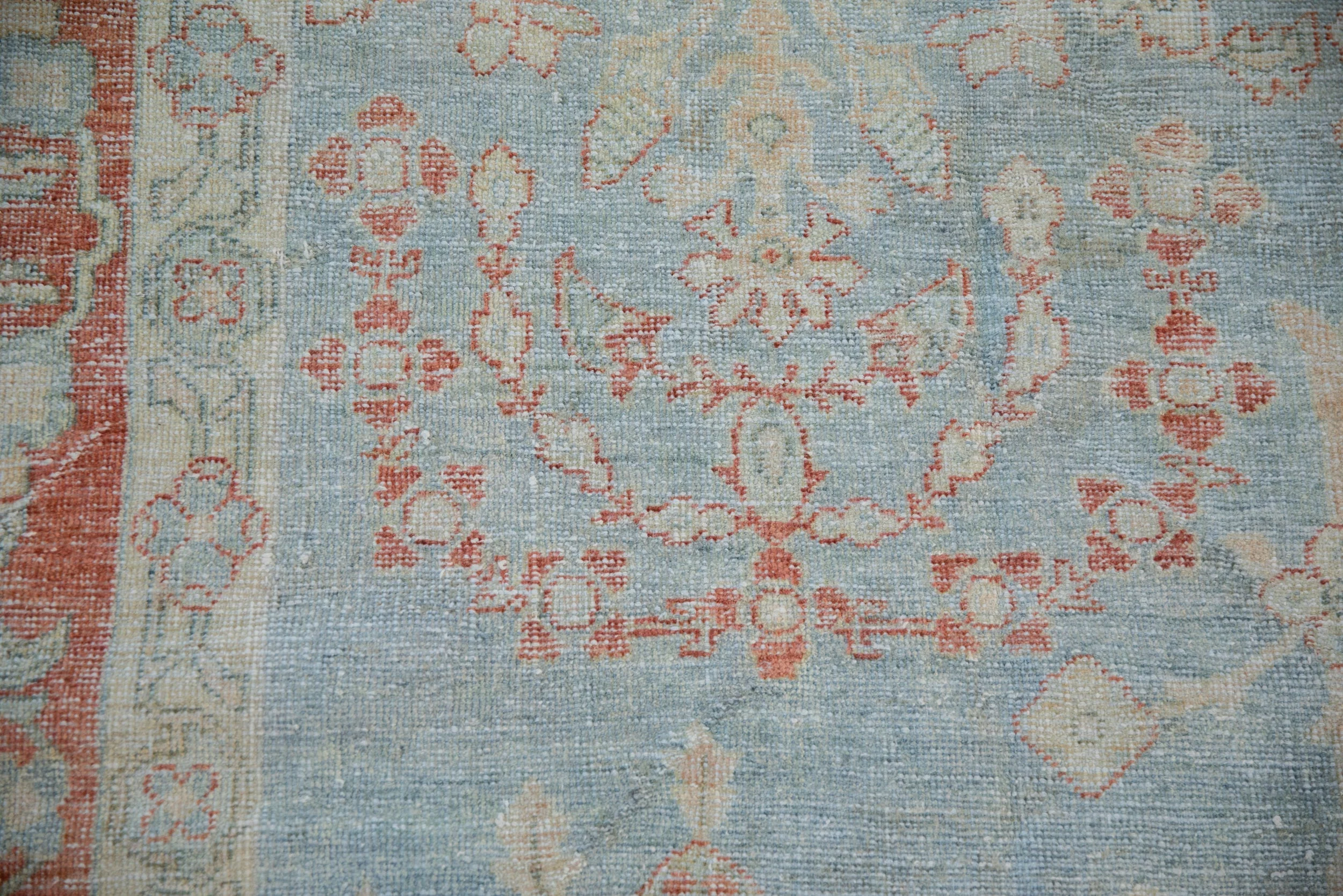 8.5x12 Vintage Distressed Mahal Carpet - Image 3