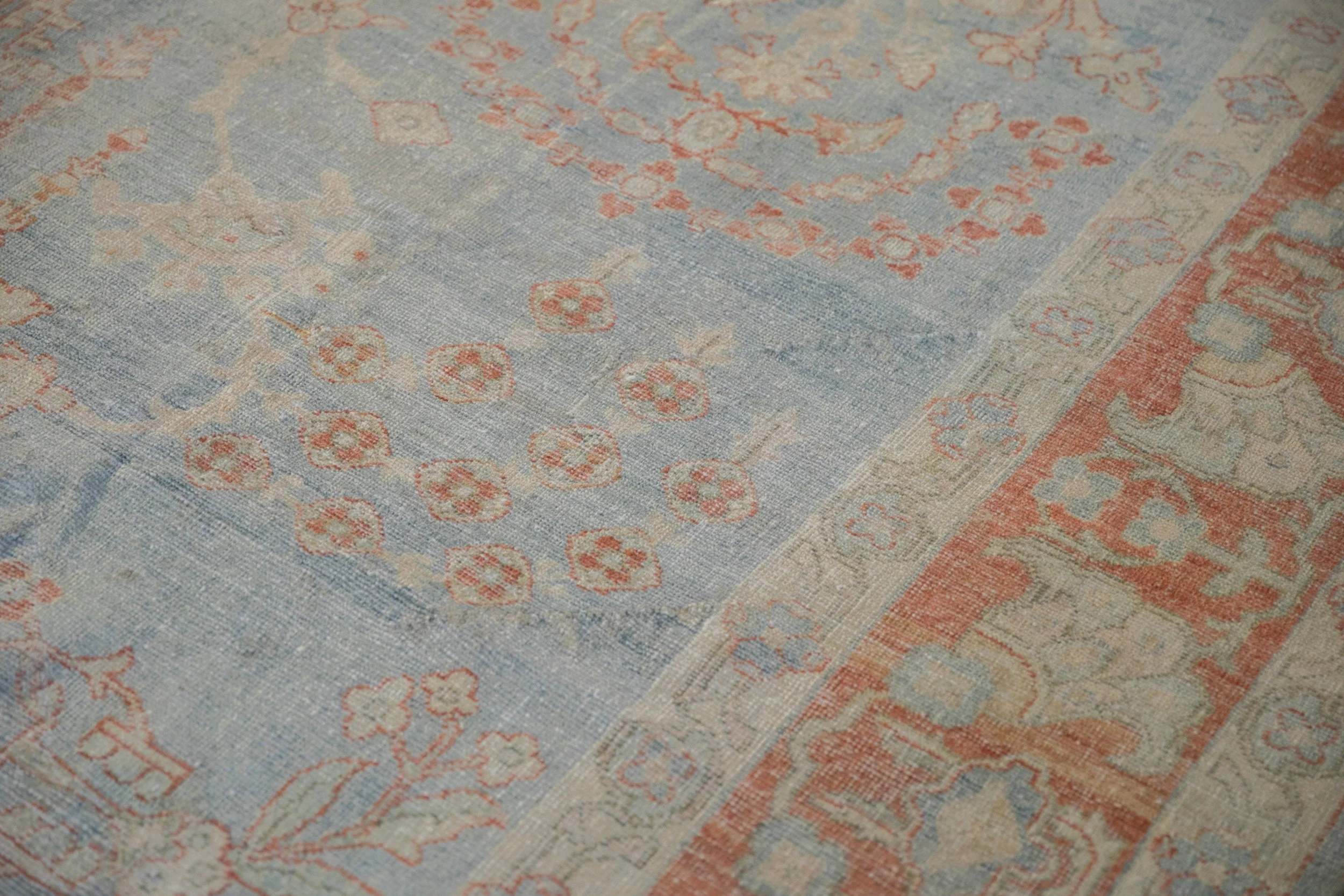 8.5x12 Vintage Distressed Mahal Carpet - Image 7