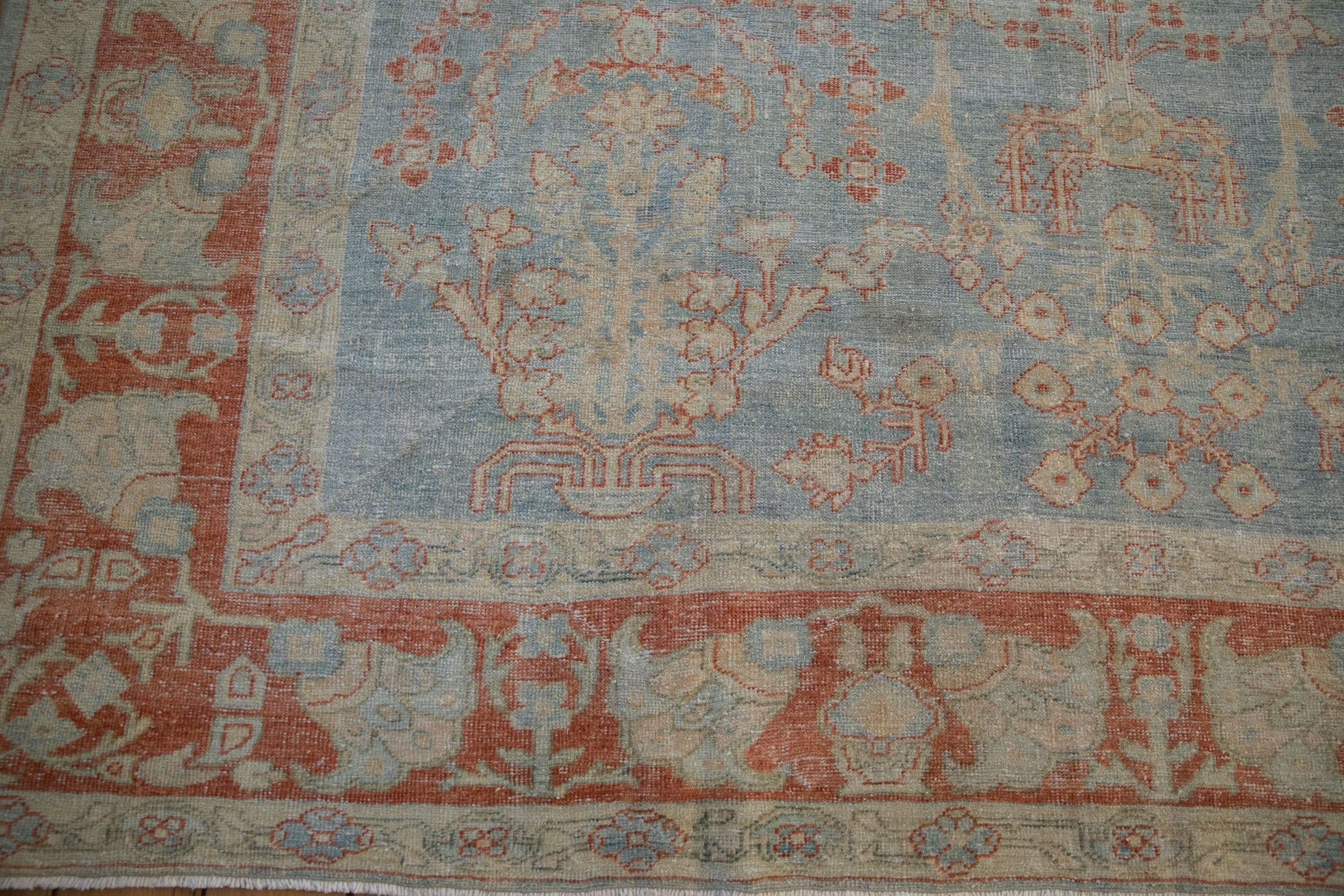 8.5x12 Vintage Distressed Mahal Carpet - Image 8