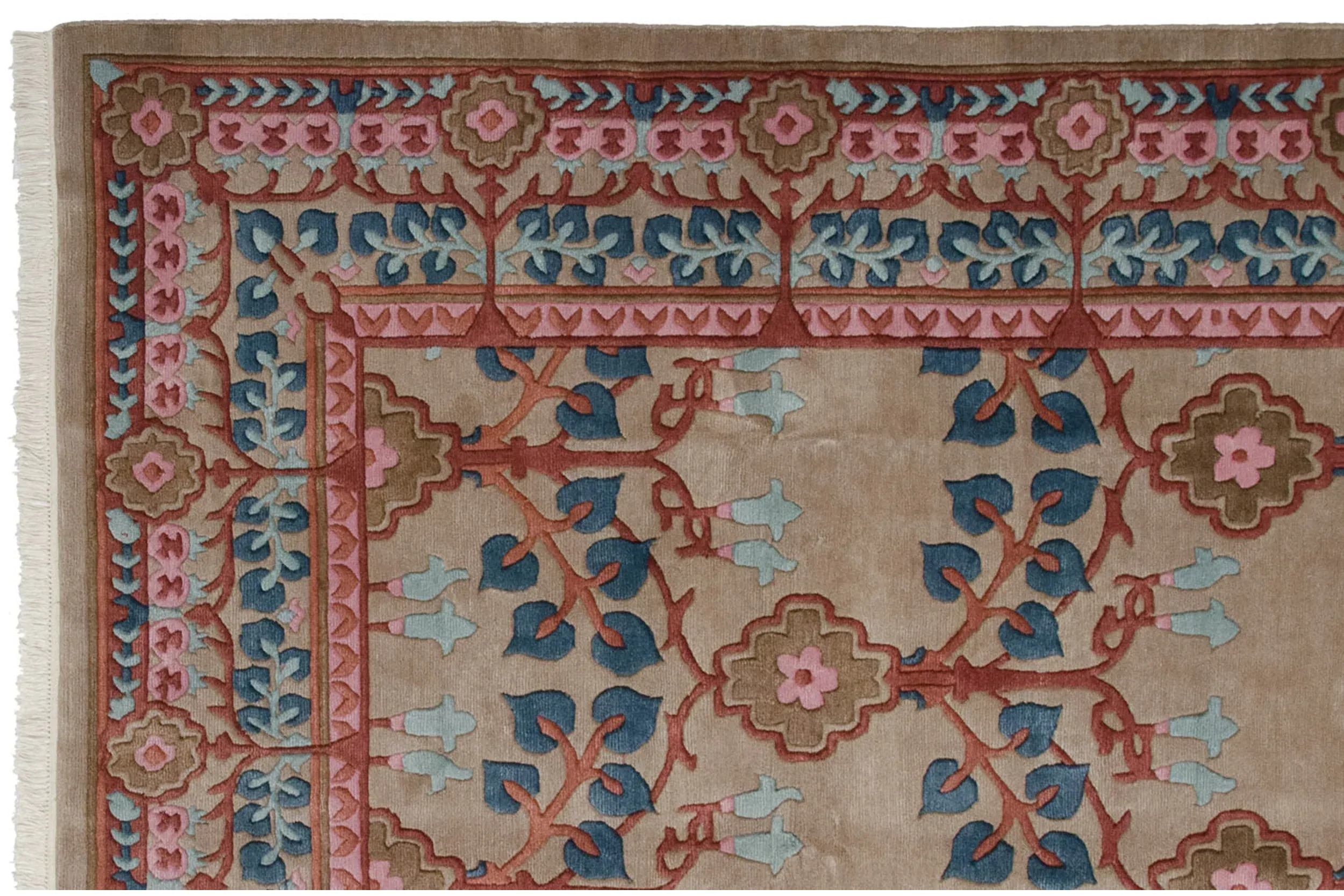 8.5x12 Vintage Indian Arts And Crafts Design Carpet - Image 12