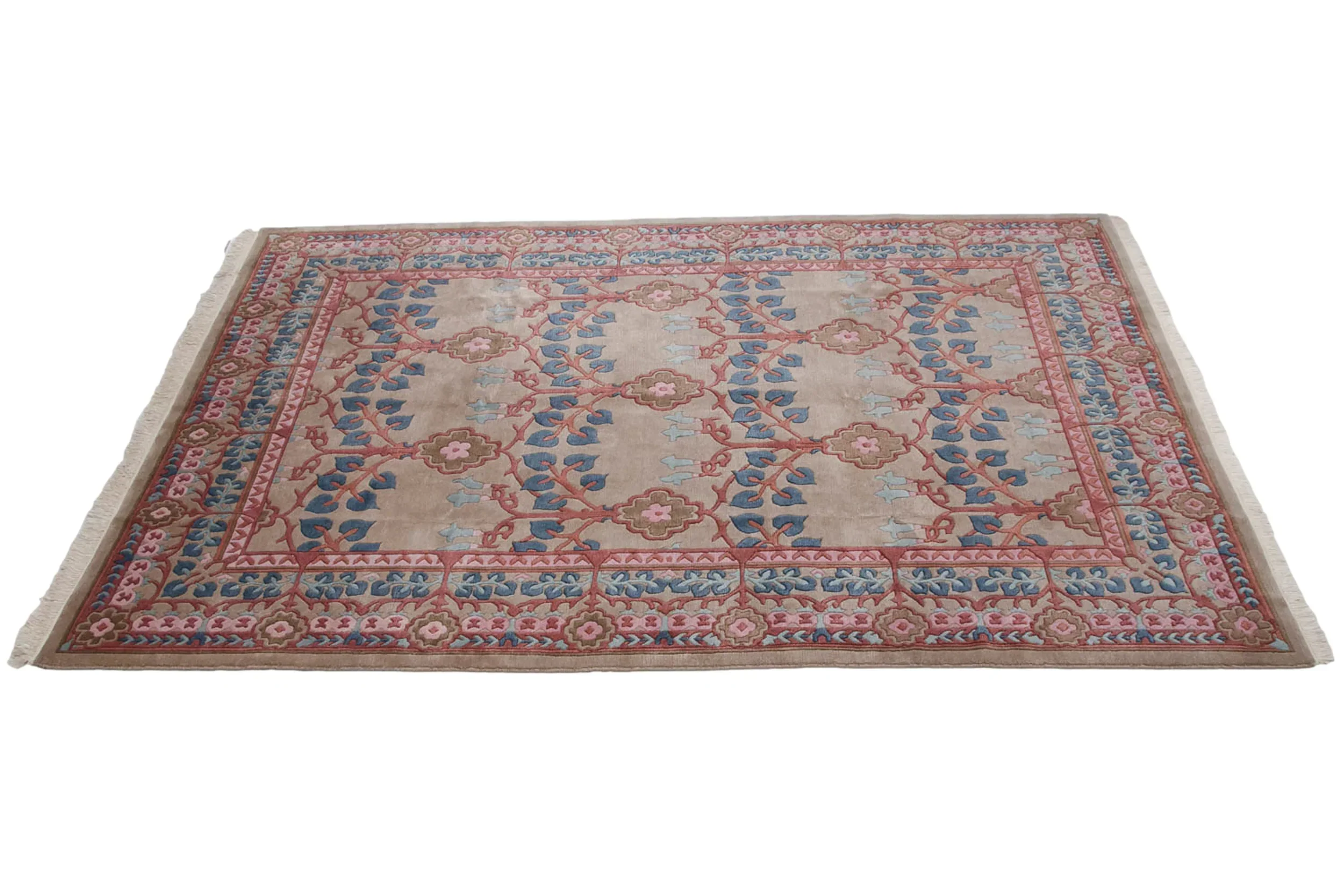 8.5x12 Vintage Indian Arts And Crafts Design Carpet - Image 2