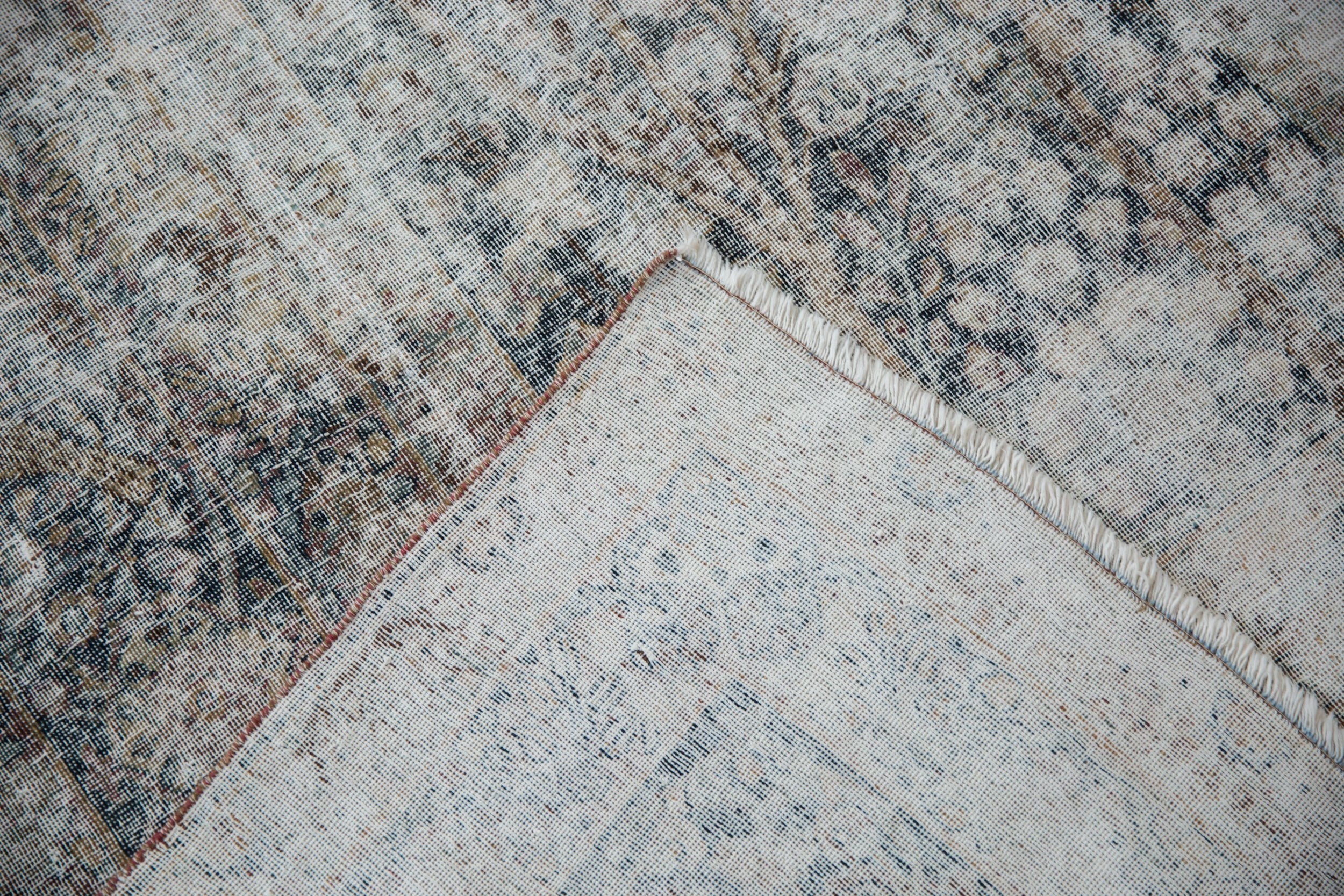 8.5x13.5 Antique Distressed Kerman Carpet - Image 12