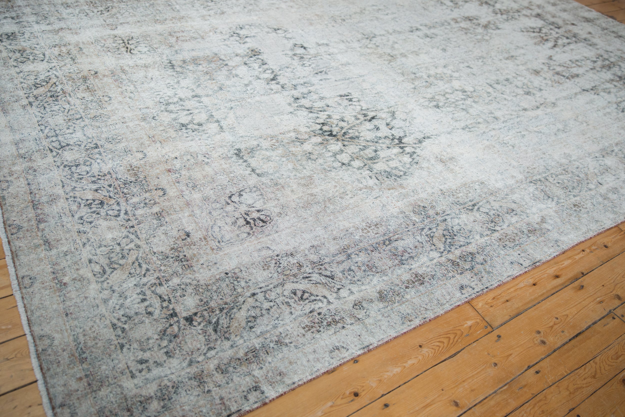8.5x13.5 Antique Distressed Kerman Carpet - Image 6