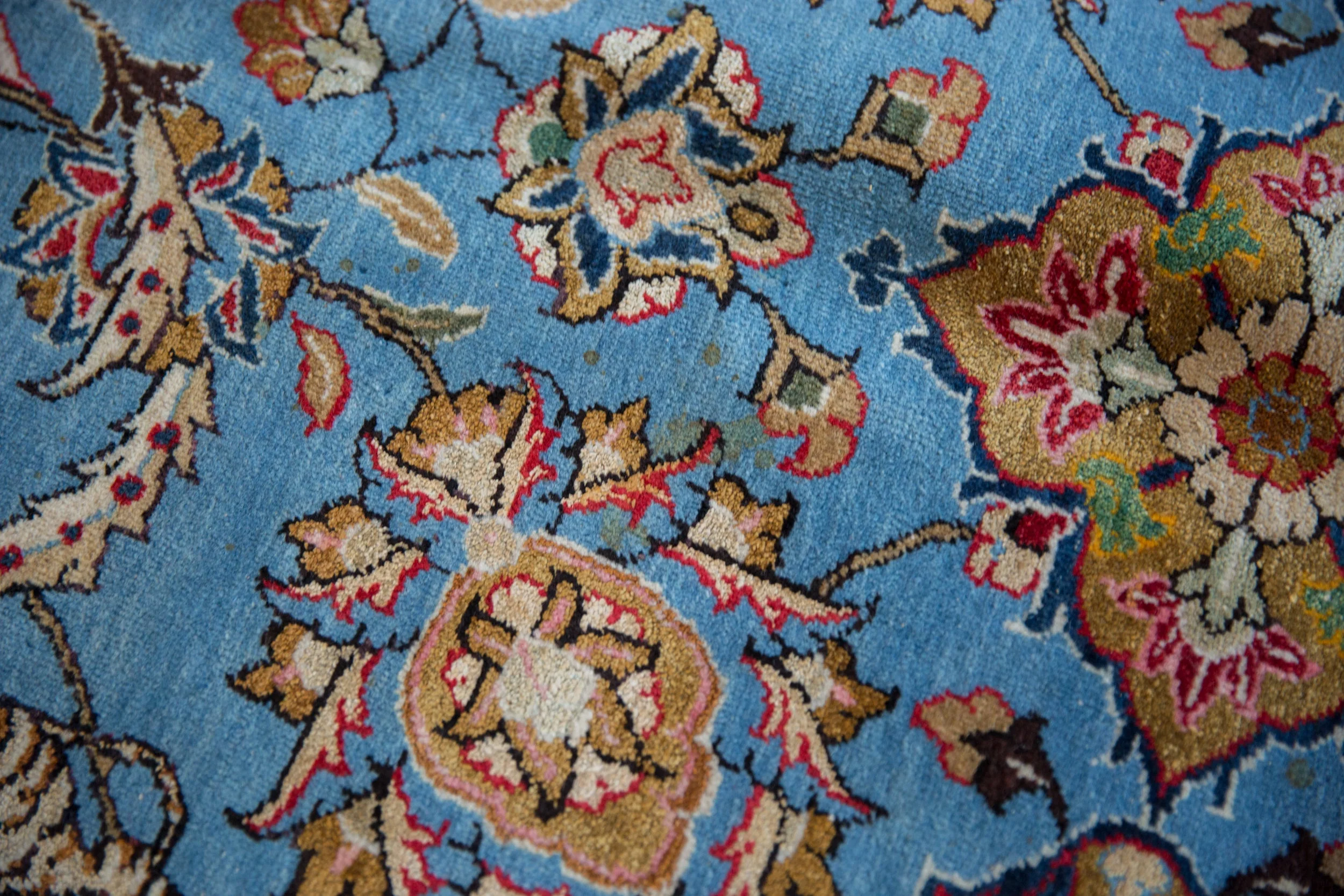 8.5x13 Vintage Qom Carpet - Image 17