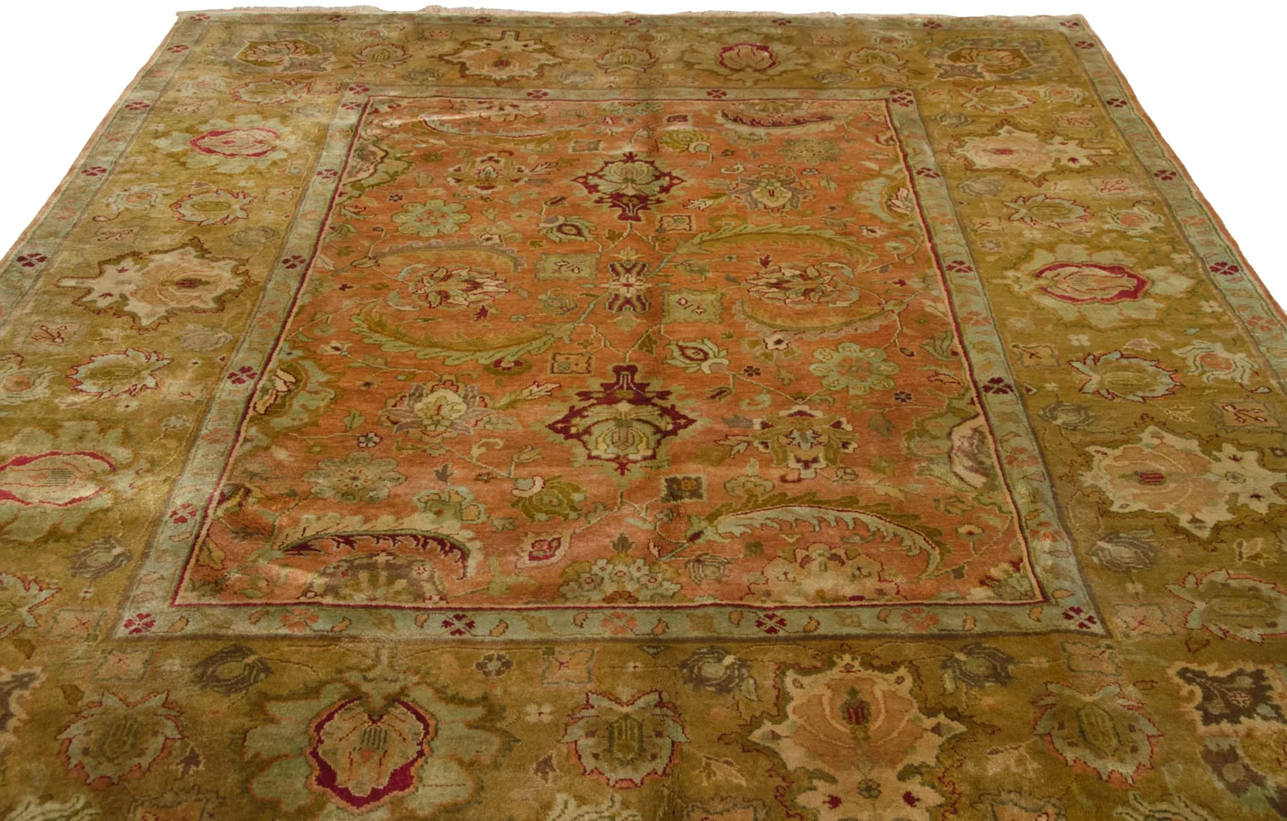 8.5x9.5 Vintage Agra Square Carpet - Image 10