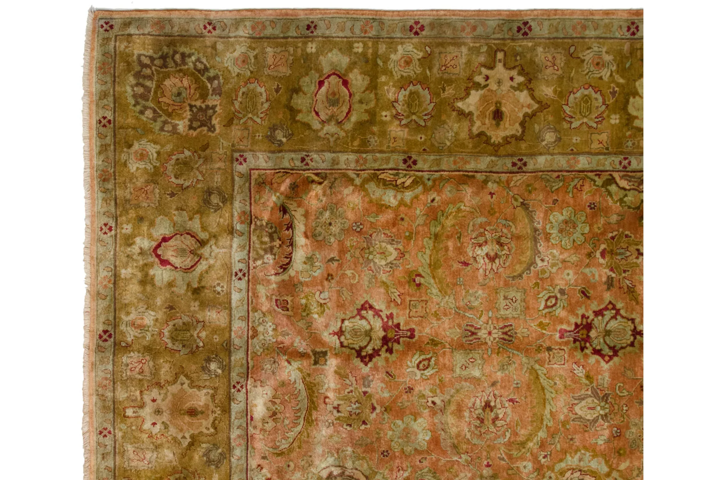 8.5x9.5 Vintage Agra Square Carpet - Image 13