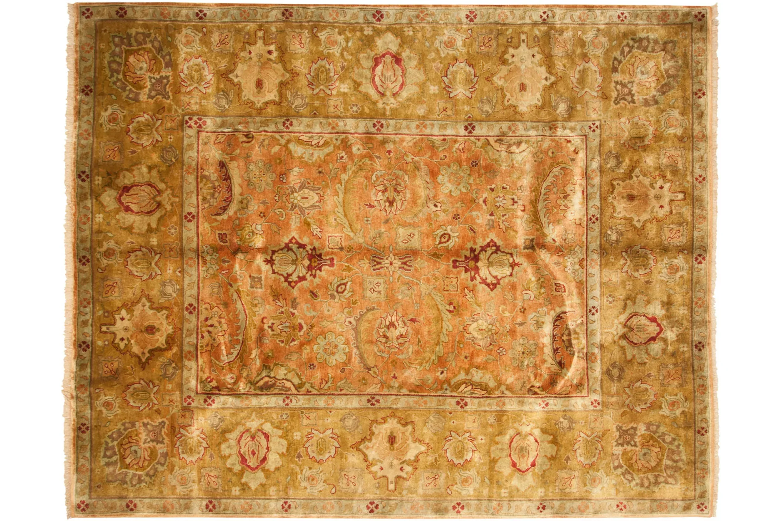 8.5x9.5 Vintage Agra Square Carpet - Image 15