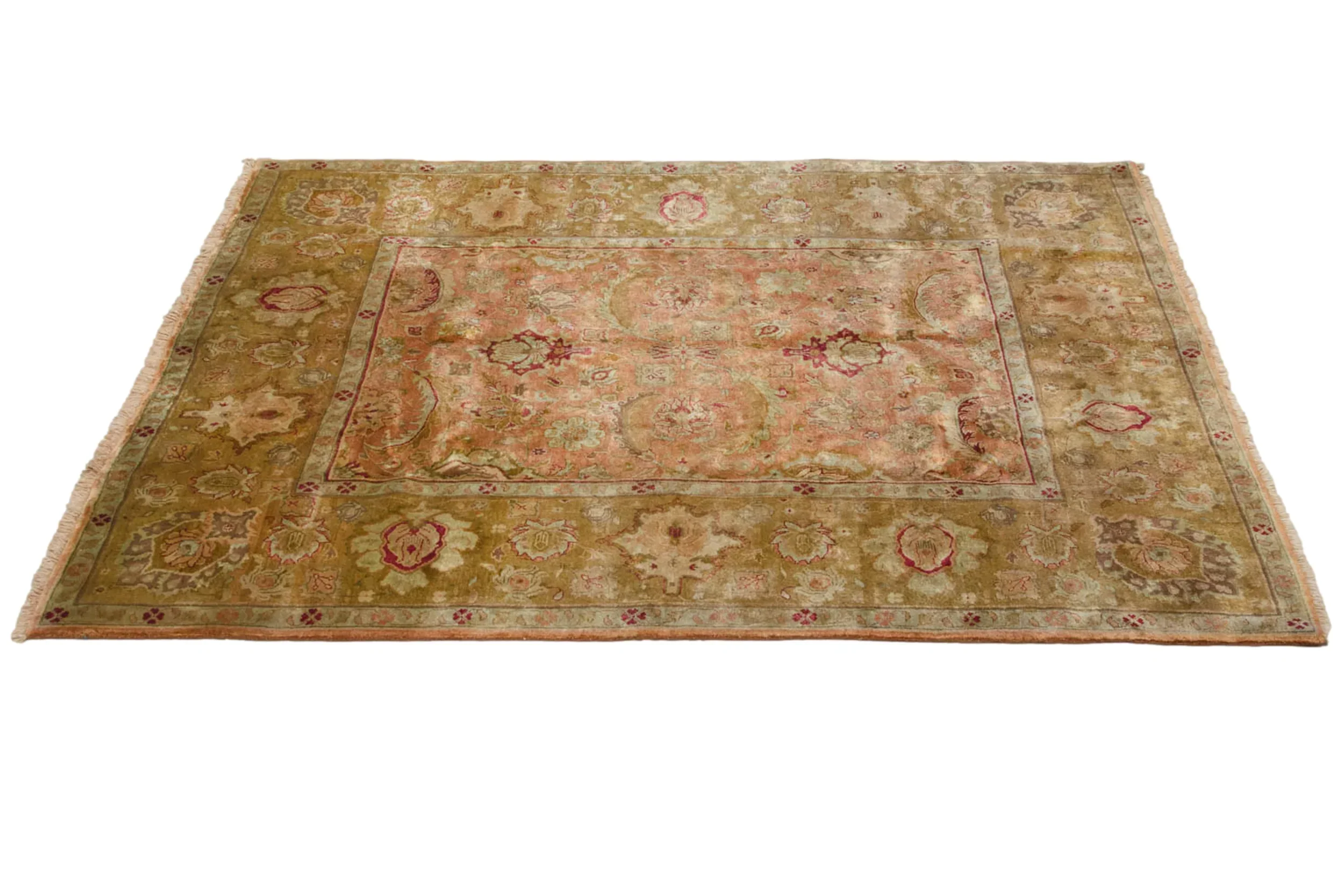 8.5x9.5 Vintage Agra Square Carpet - Image 2