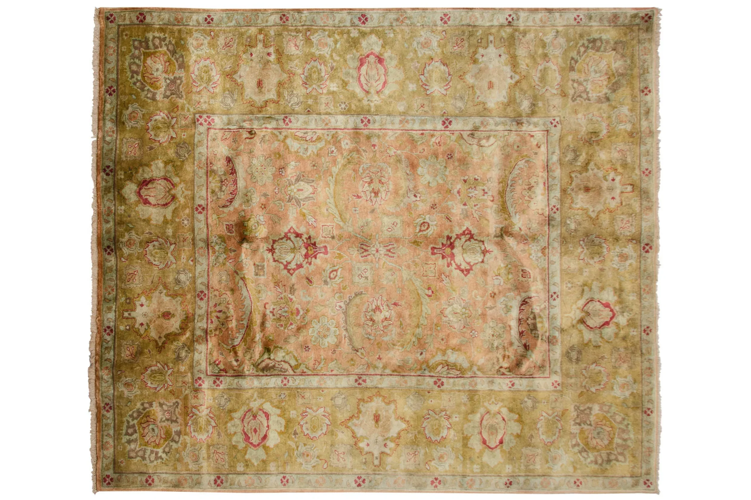 8.5x9.5 Vintage Agra Square Carpet - Image 3