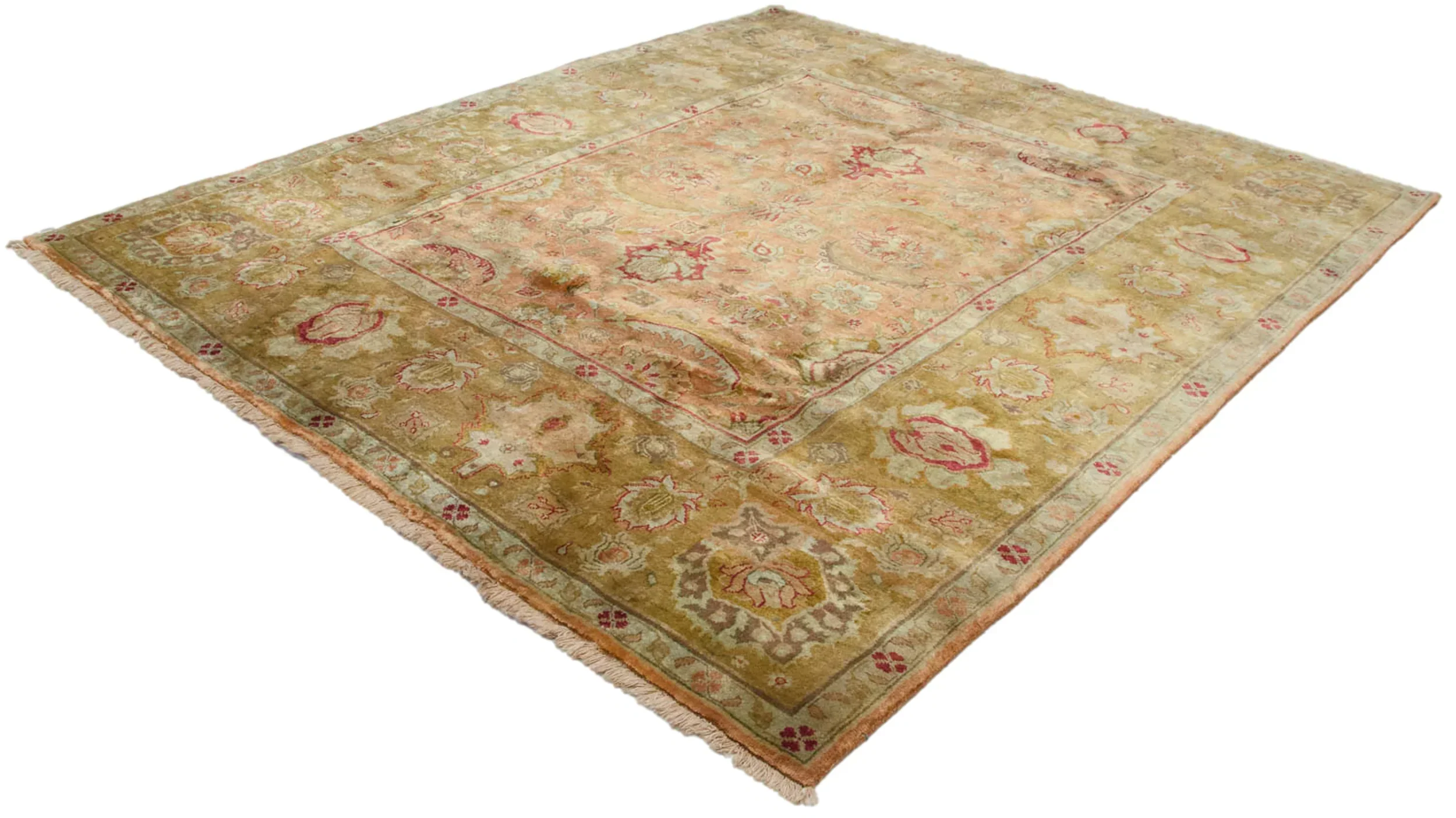 8.5x9.5 Vintage Agra Square Carpet - Image 4