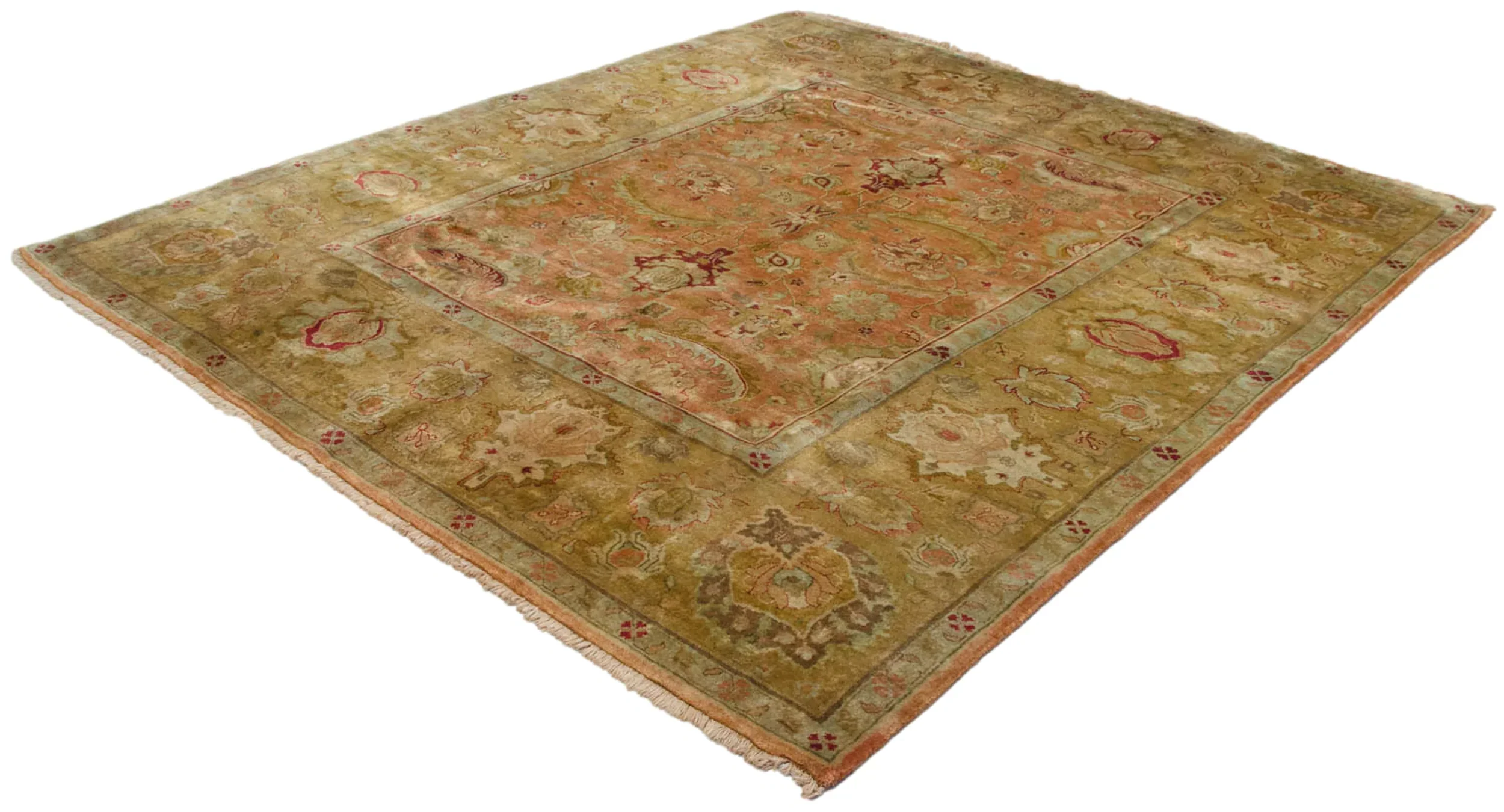 8.5x9.5 Vintage Agra Square Carpet - Image 5