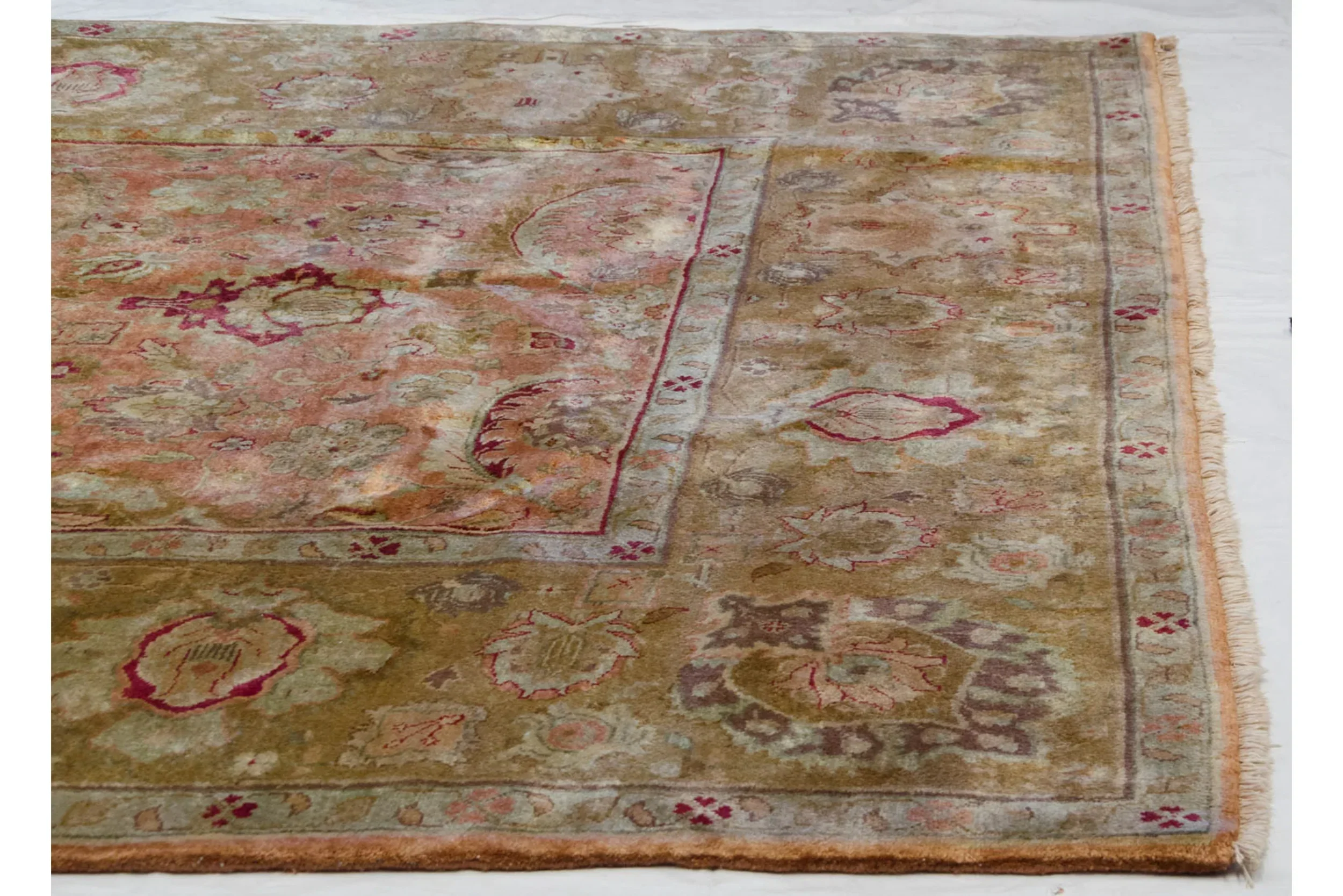 8.5x9.5 Vintage Agra Square Carpet - Image 6