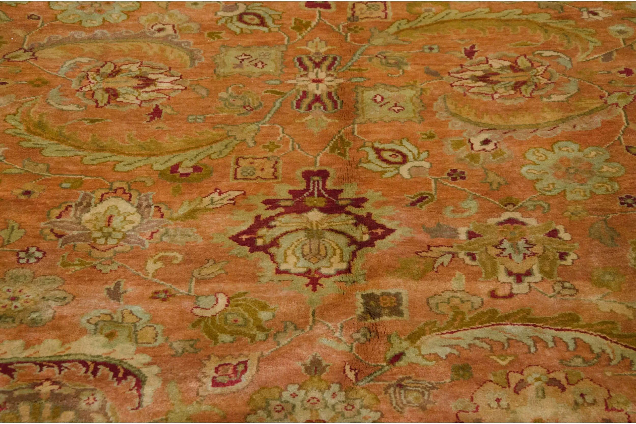 8.5x9.5 Vintage Agra Square Carpet - Image 9