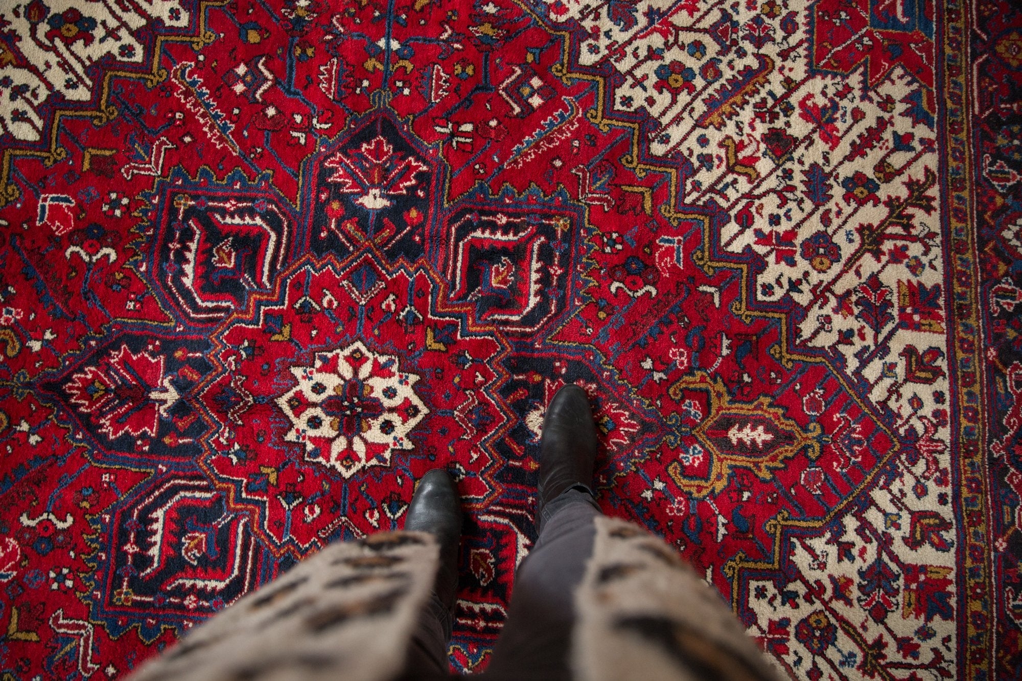 8.5x9.5 Vintage Mehrivan Square Carpet - Image 2