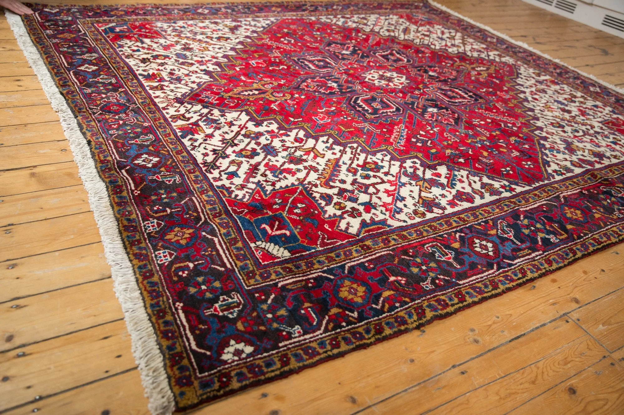 8.5x9.5 Vintage Mehrivan Square Carpet - Image 3