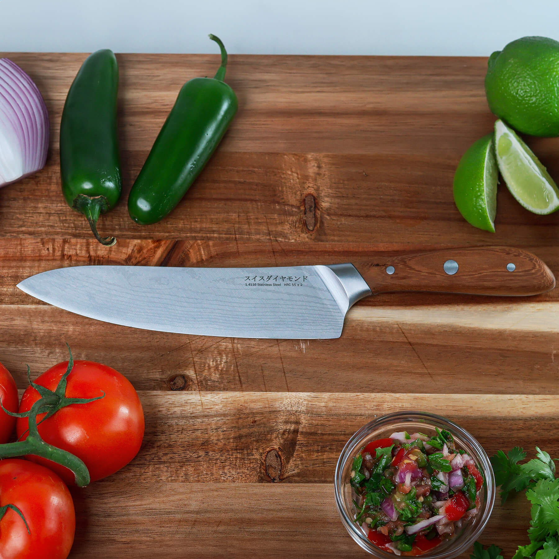 8" Damascus Chef Knife - Image 3