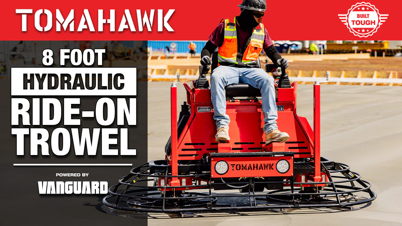8 Foot Ride-On Concrete Power Trowel with 35HP Vanguard Engine - Image 4