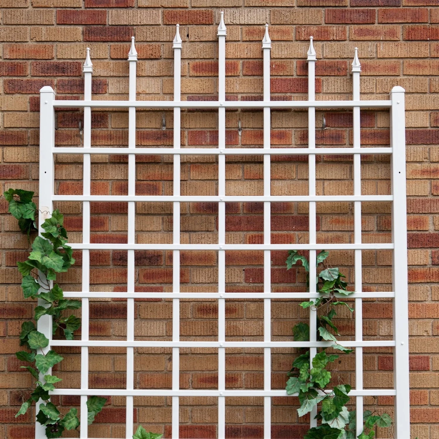 8 Ft Wall Mounted Trellis in White Vinyl - Made in USA - Image 2