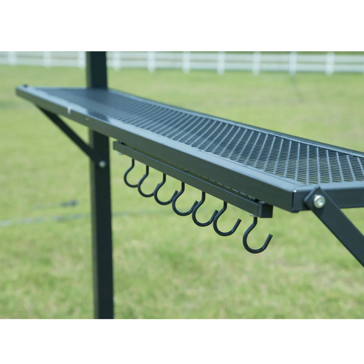 8-Ft x 5-Ft Steel Frame Outdoor Grill Gazebo with Vent Top Canopy - Image 3