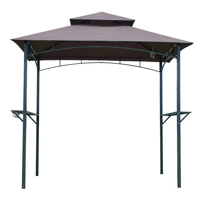 8-Ft x 5-Ft Steel Frame Outdoor Grill Gazebo with Vented Canopy - Image 2