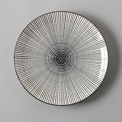 8-Inch Porcelain Shallow Dish – Elegant Round Dinner Plate Collection - Image 8