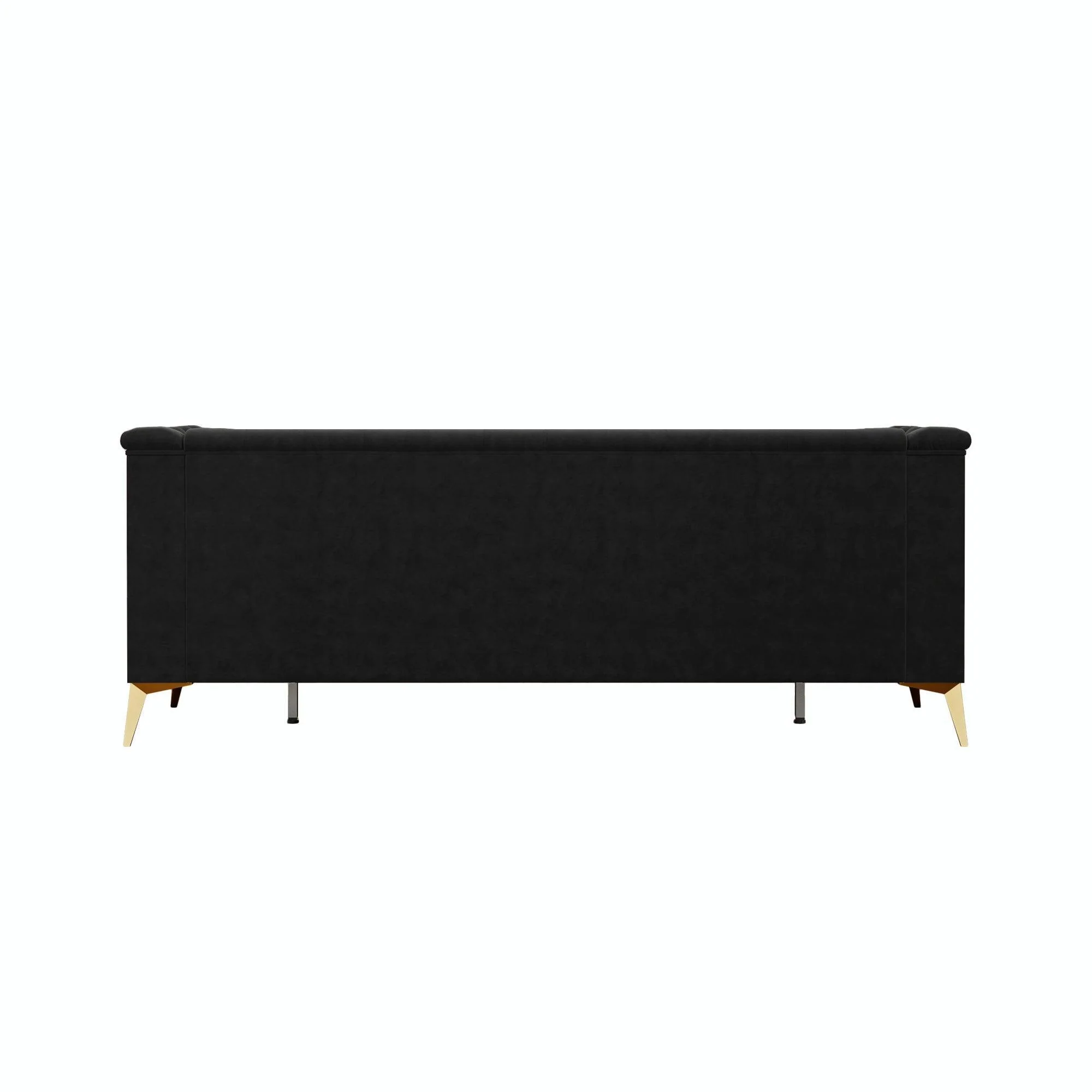 82.7" Modern Velvet Living Room Chesterfield Design Wide Sofa - Image 5