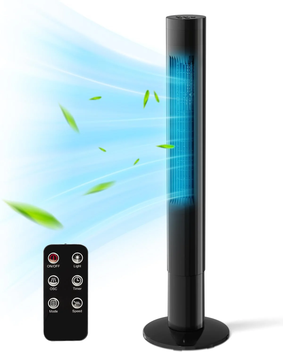 85° Oscillating Bladeless Tower Fan with 24ft/s Velocity - Image 18