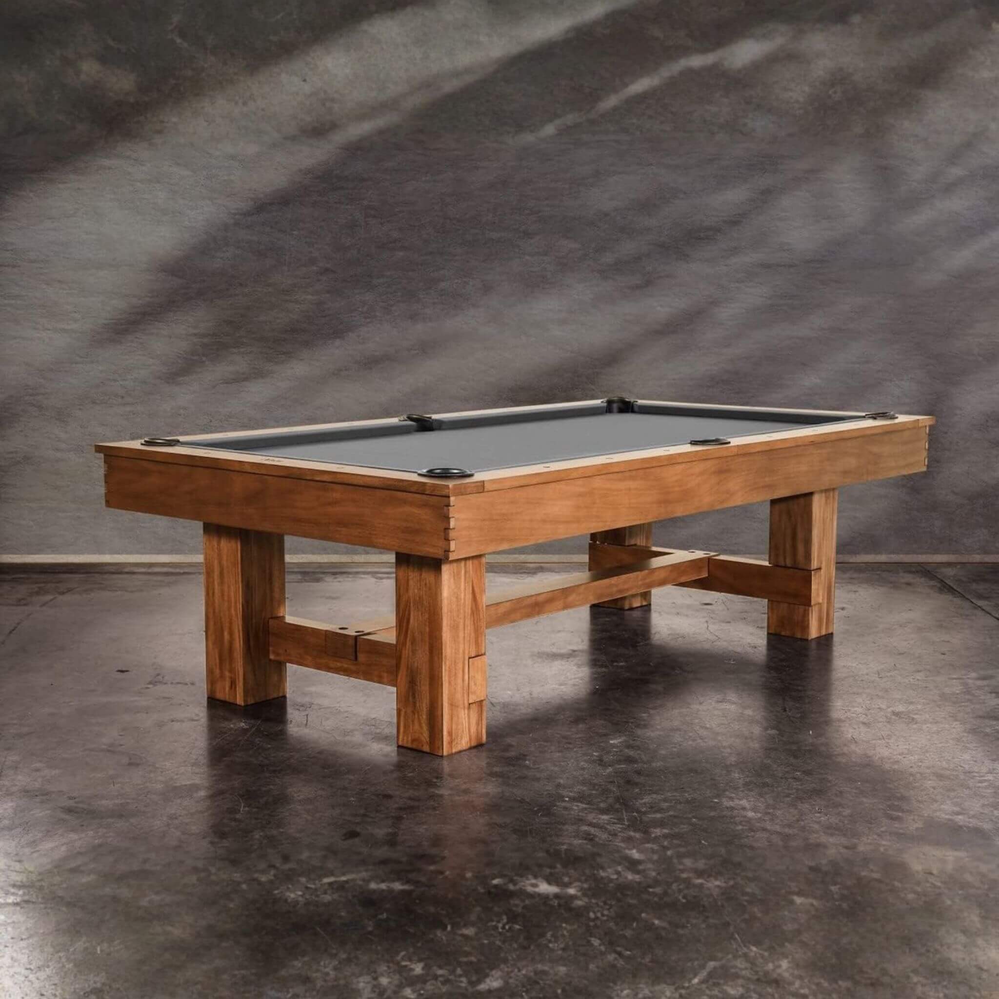 8FT Premium Professional Presli Slate Native Acacia Solid Wood Billiard Pool Table With Custom Table Cloth (SAK90428) - Image 5