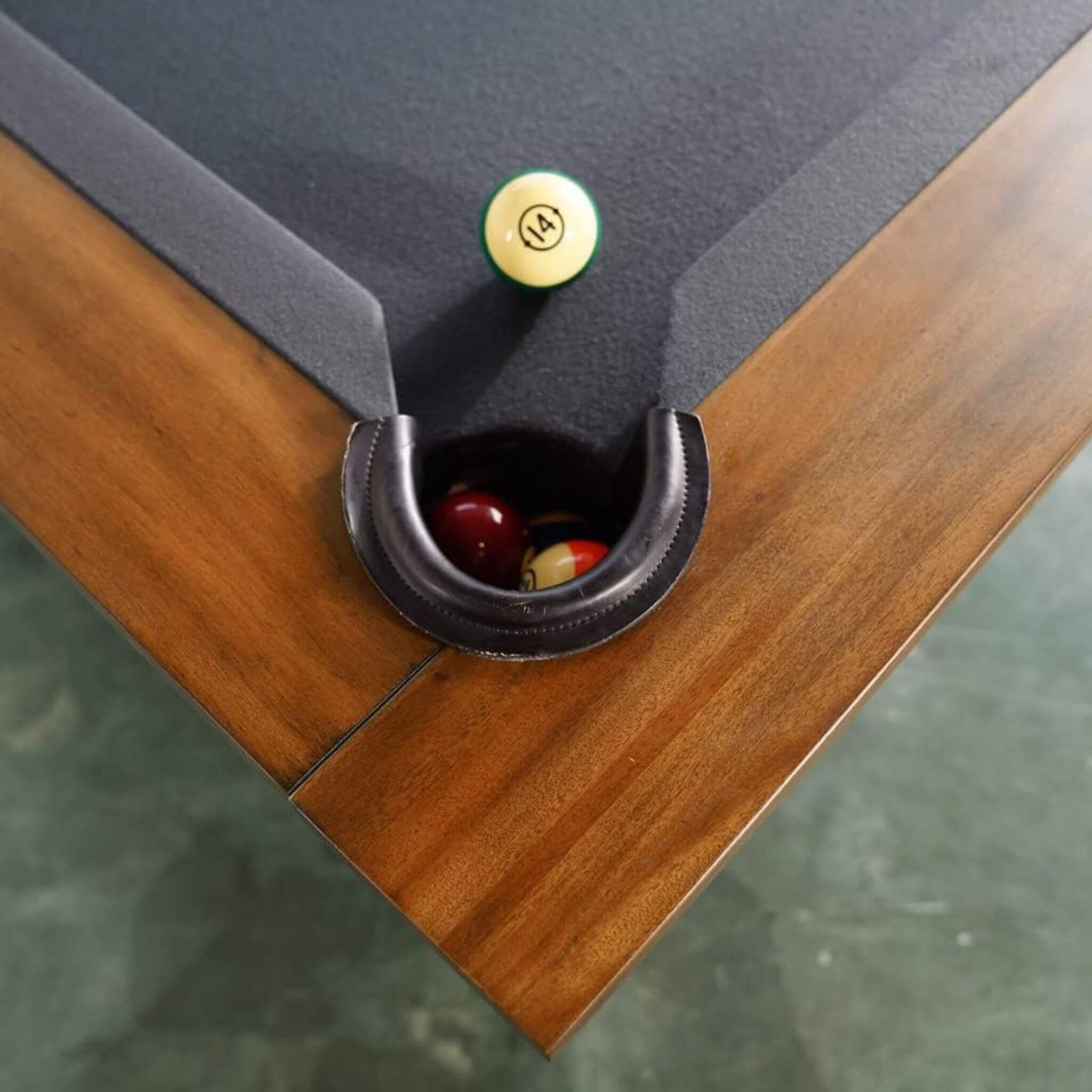8FT Premium Professional Presli Slate Native Acacia Solid Wood Billiard Pool Table With Custom Table Cloth (SAK90428) - Image 7
