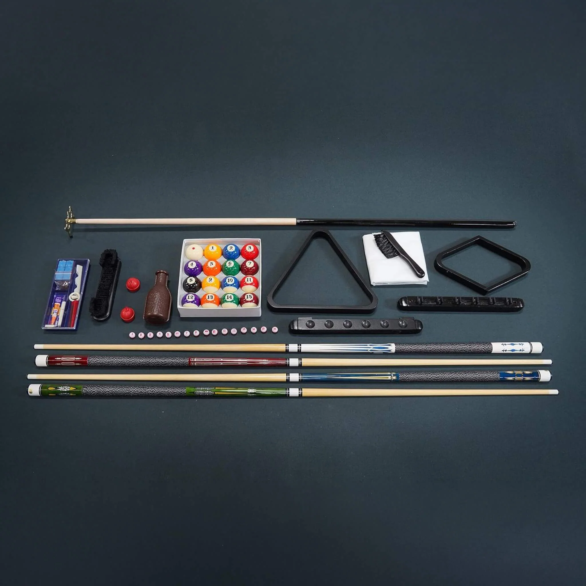 8FT Premium Professional Regal Slate Modern Graphite Solid Wood Billiard Pool Table Wtih Custom Table Cloth (SAK64029) - Image 10