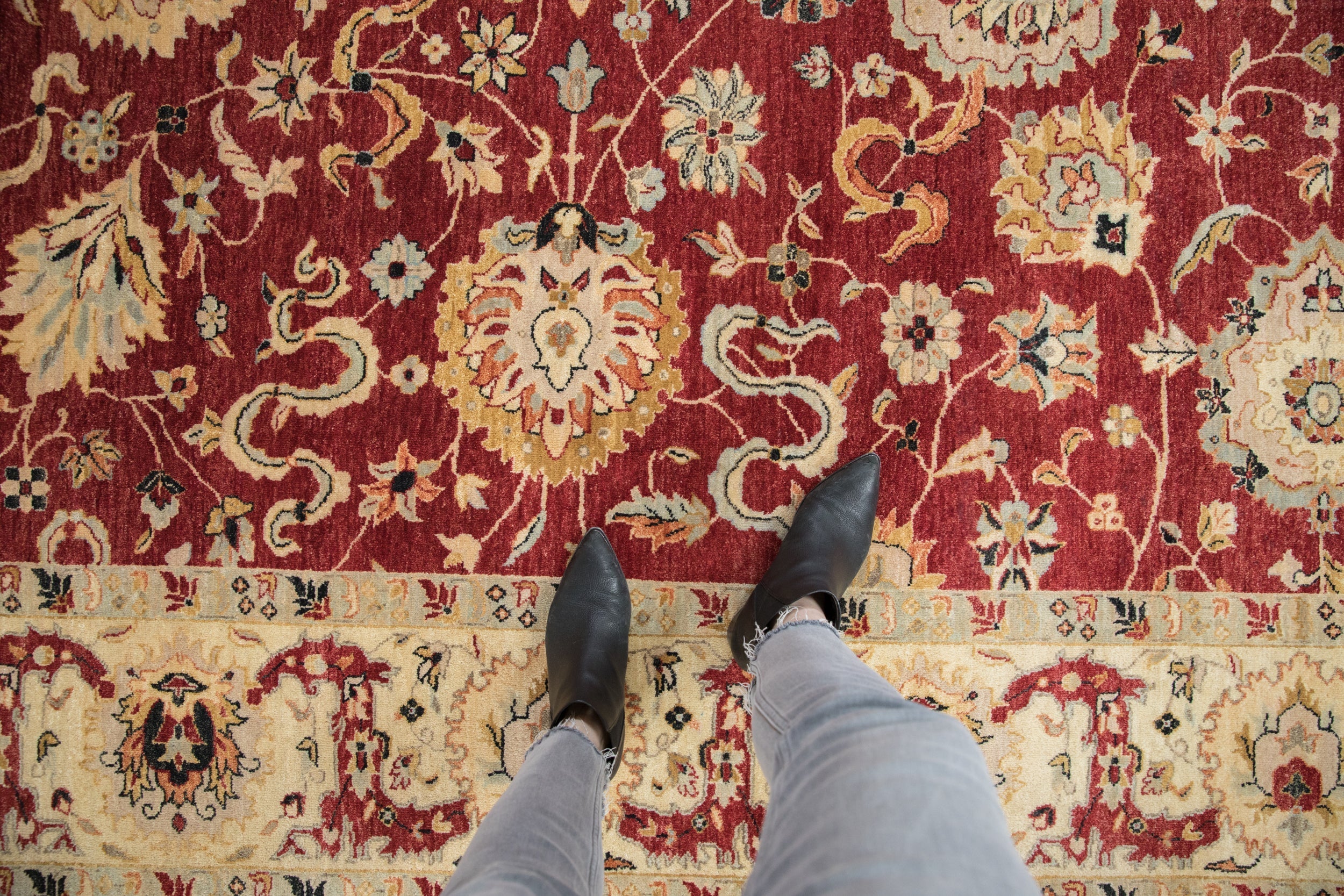 8x10.5 Indian Sultanabad Design Carpet - Image 2