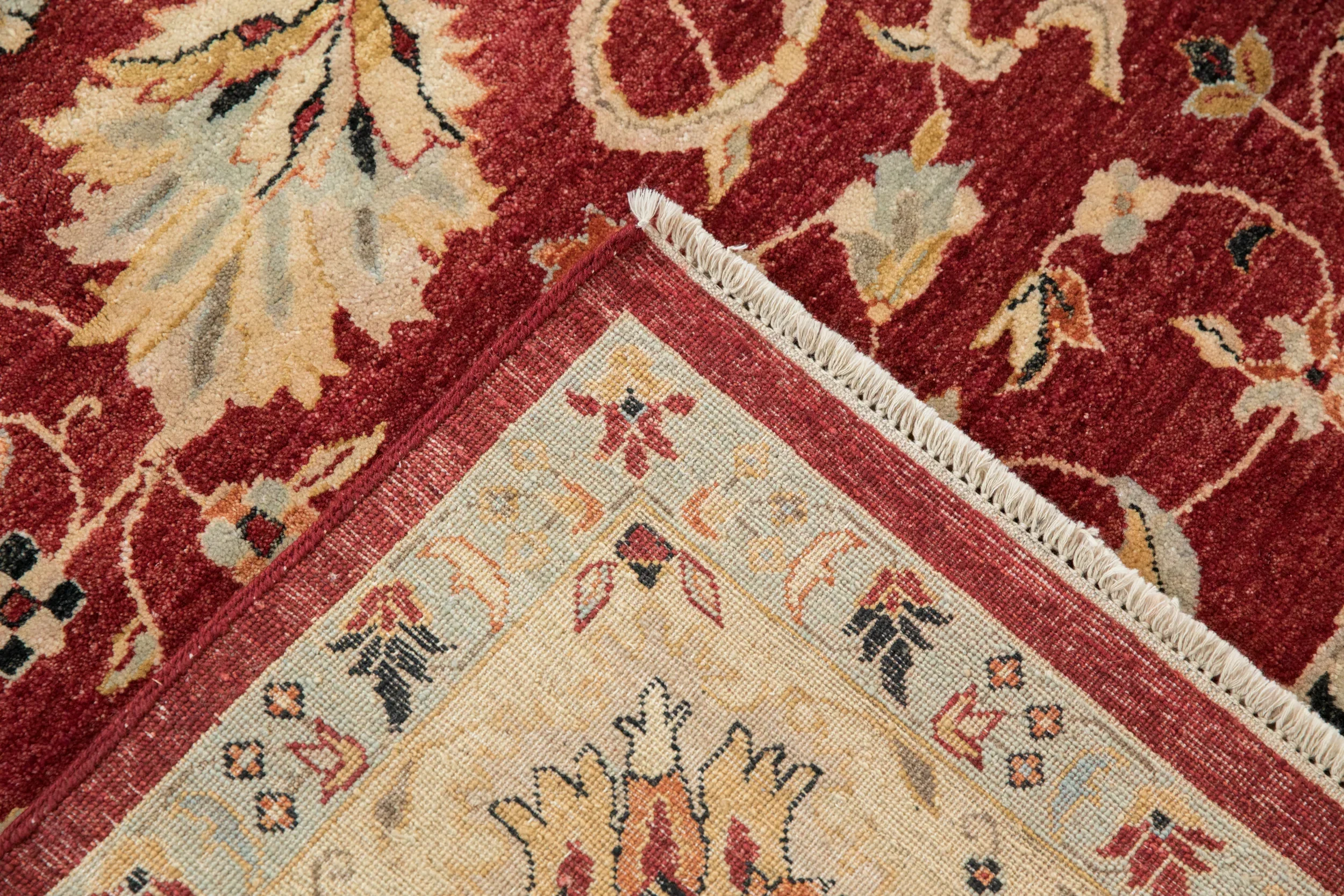 8x10.5 Indian Sultanabad Design Carpet - Image 9