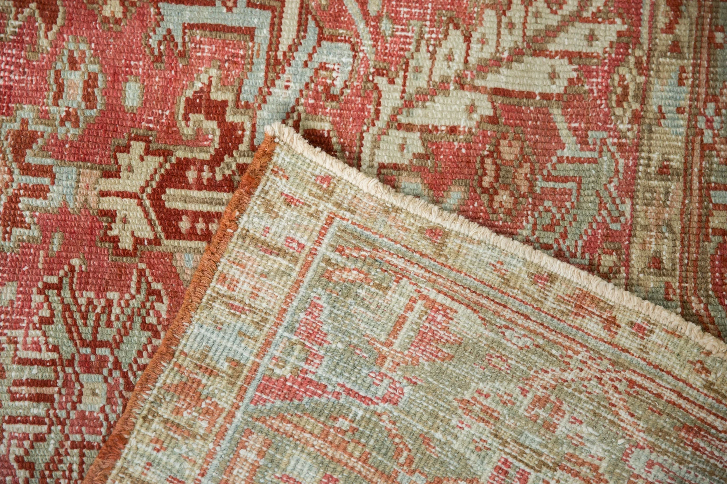 8x10.5 Vintage Distressed Heriz Carpet - Image 11