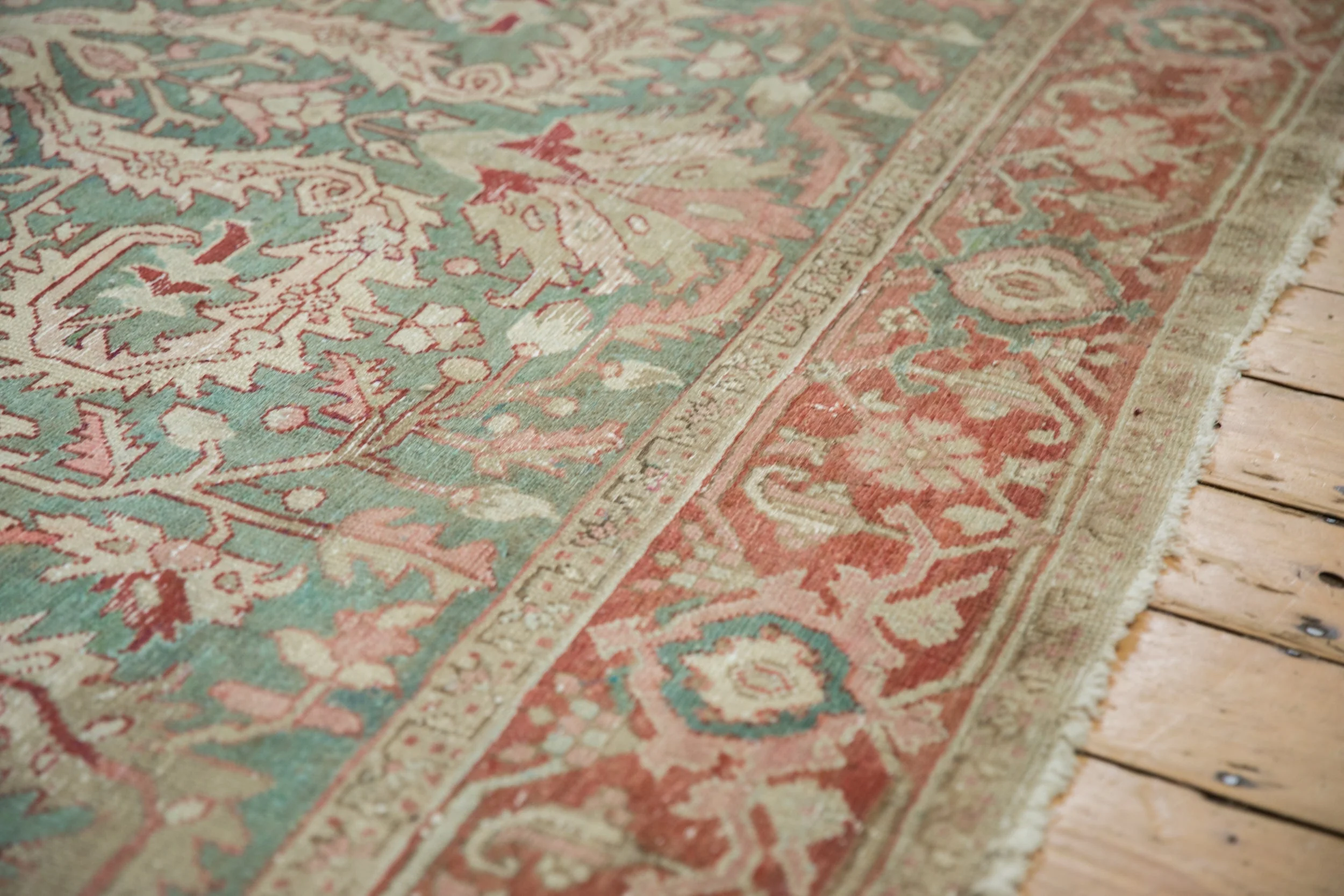 RESERVED 8x10.5 Vintage Distressed Karaja Carpet - Image 5