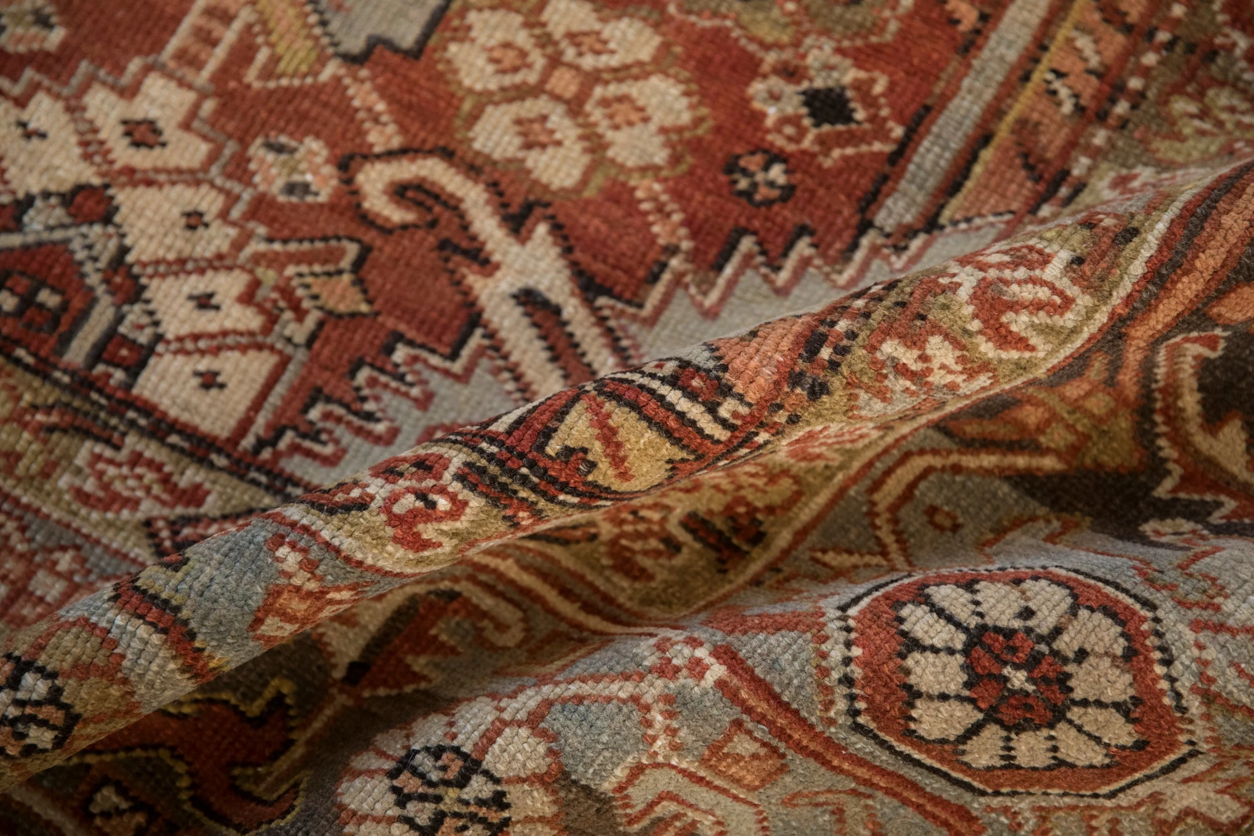 8x10.5 Vintage Distressed Mehrivan Carpet - Image 13