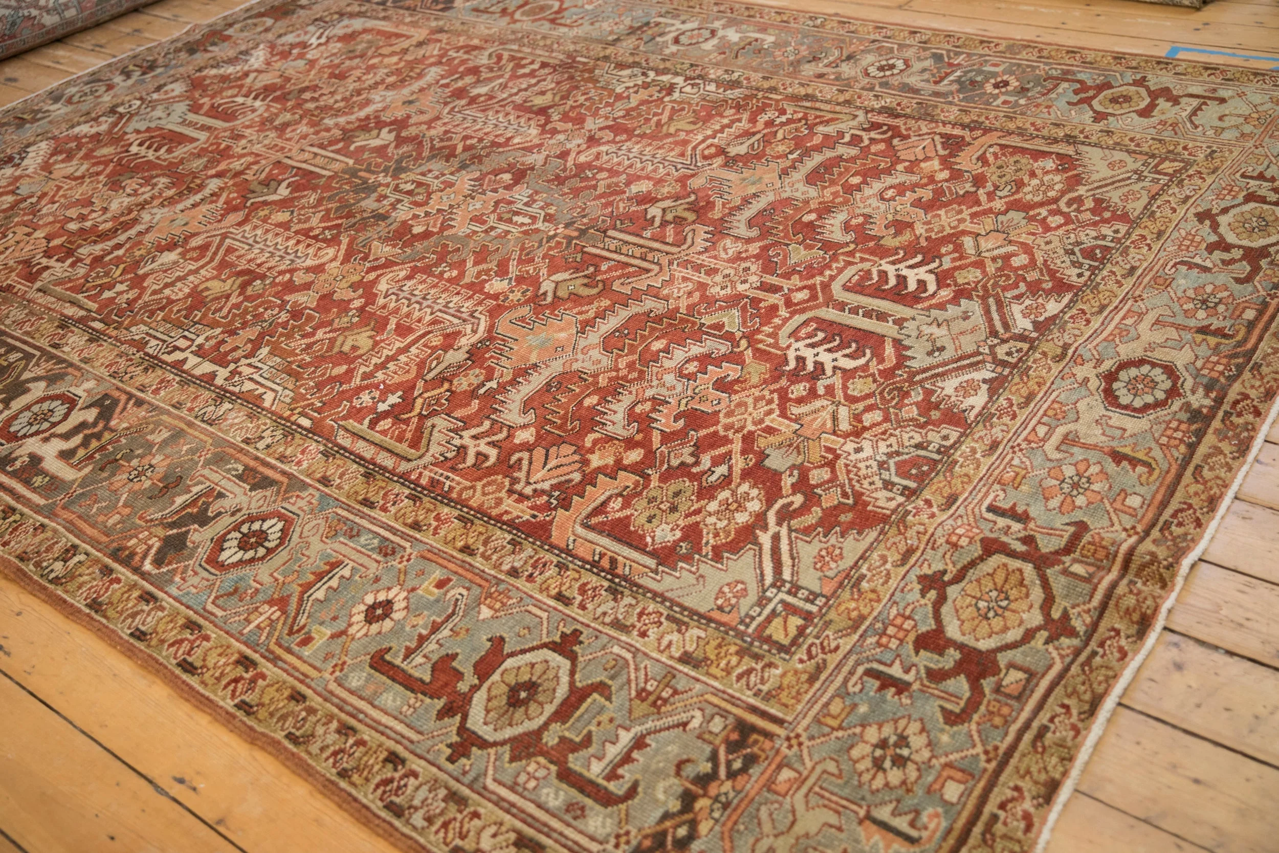 8x10.5 Vintage Distressed Mehrivan Carpet - Image 4
