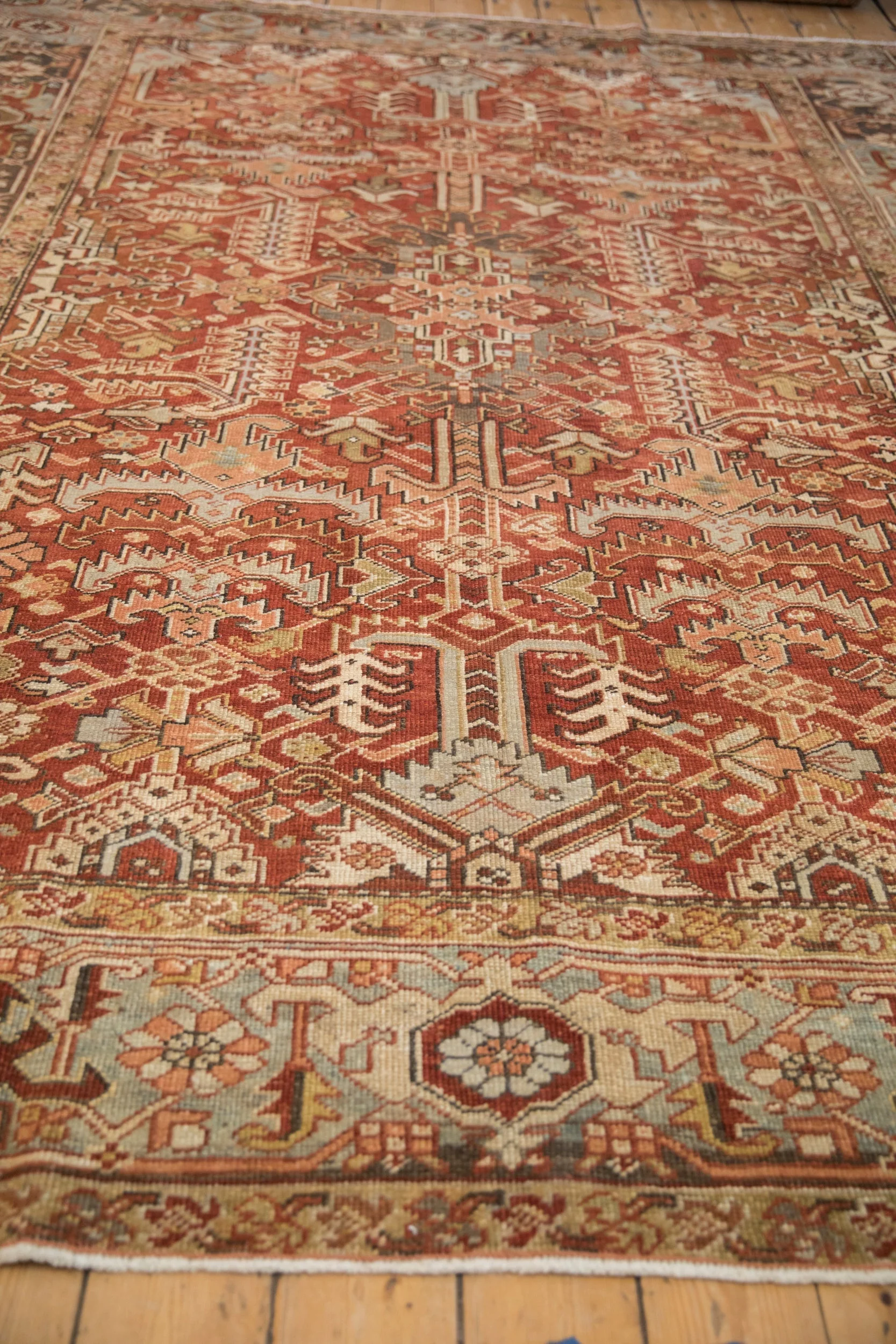 8x10.5 Vintage Distressed Mehrivan Carpet - Image 5