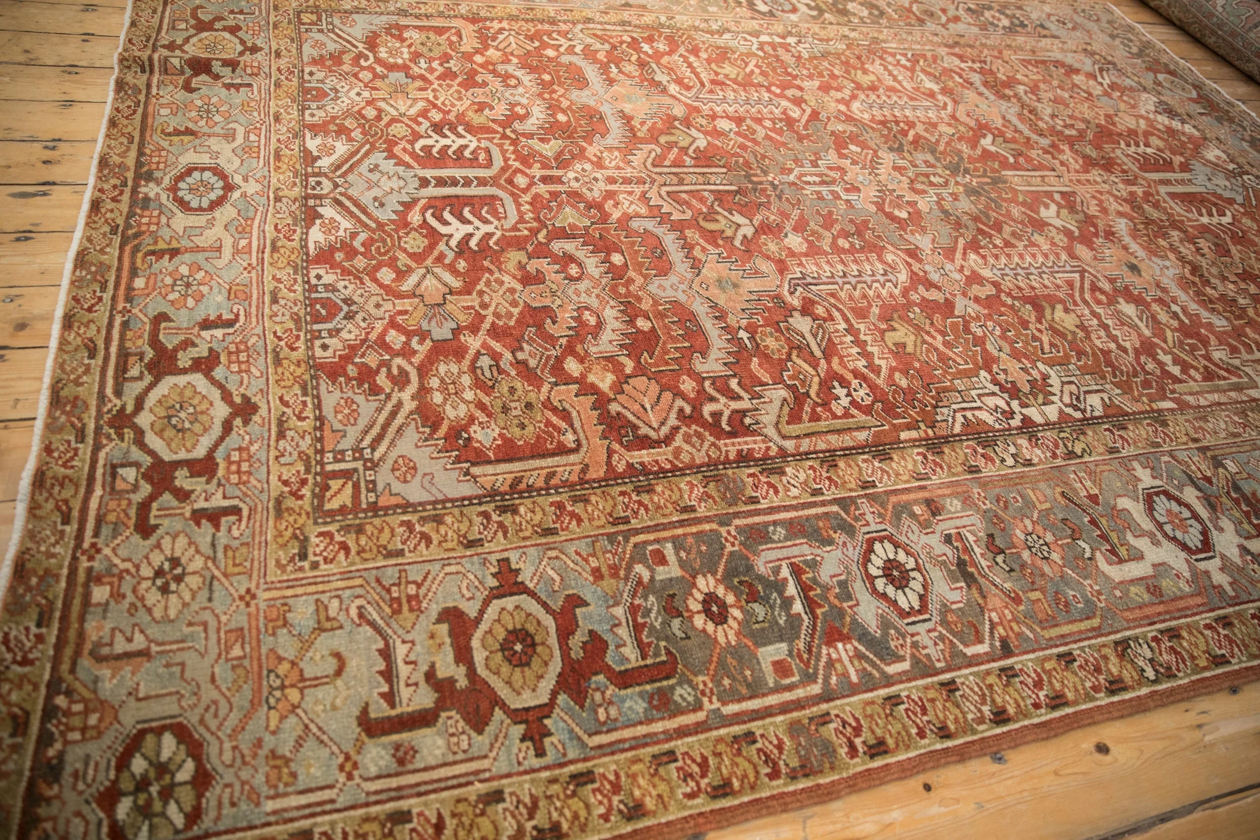 8x10.5 Vintage Distressed Mehrivan Carpet - Image 7