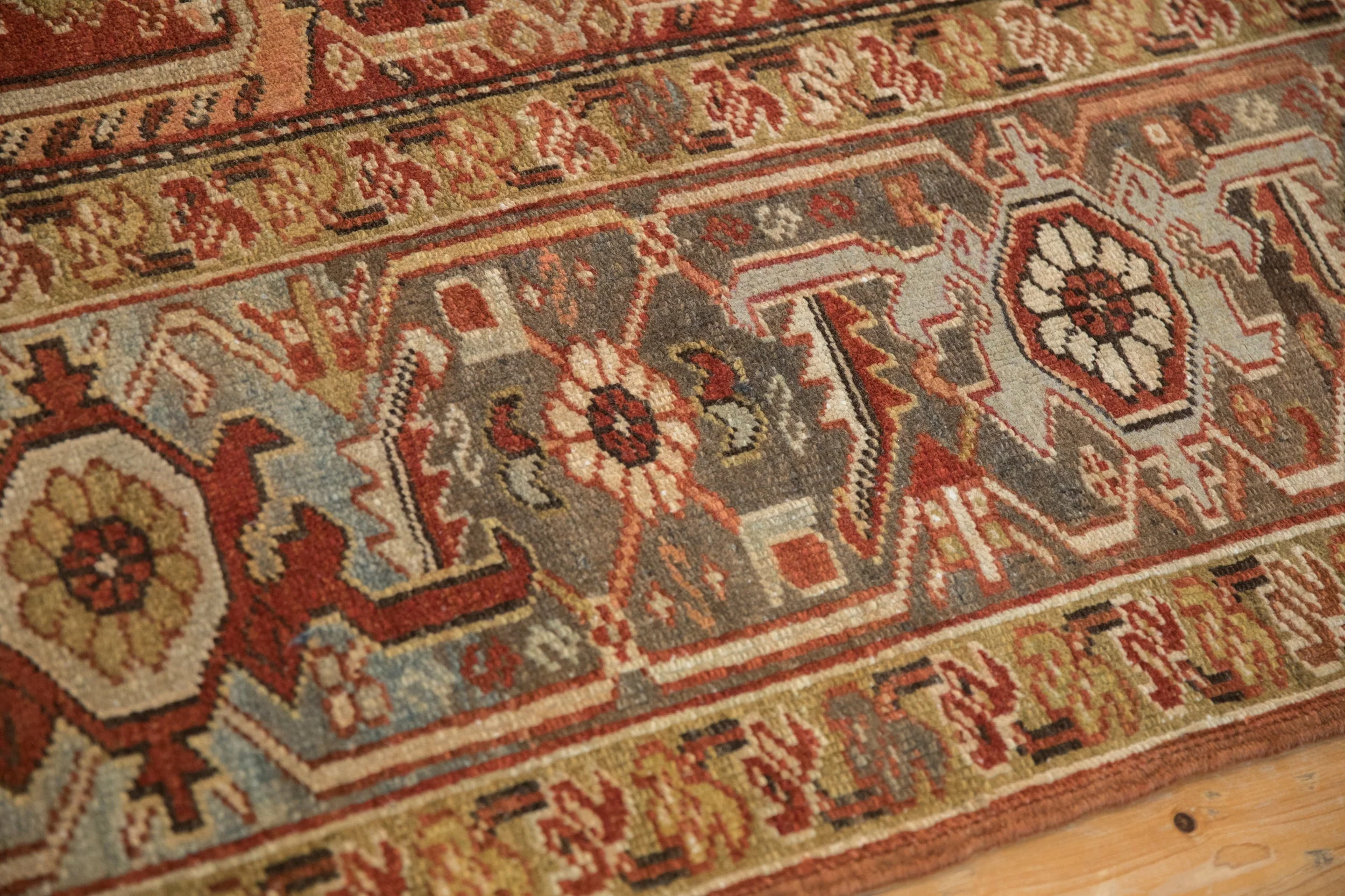 8x10.5 Vintage Distressed Mehrivan Carpet - Image 8