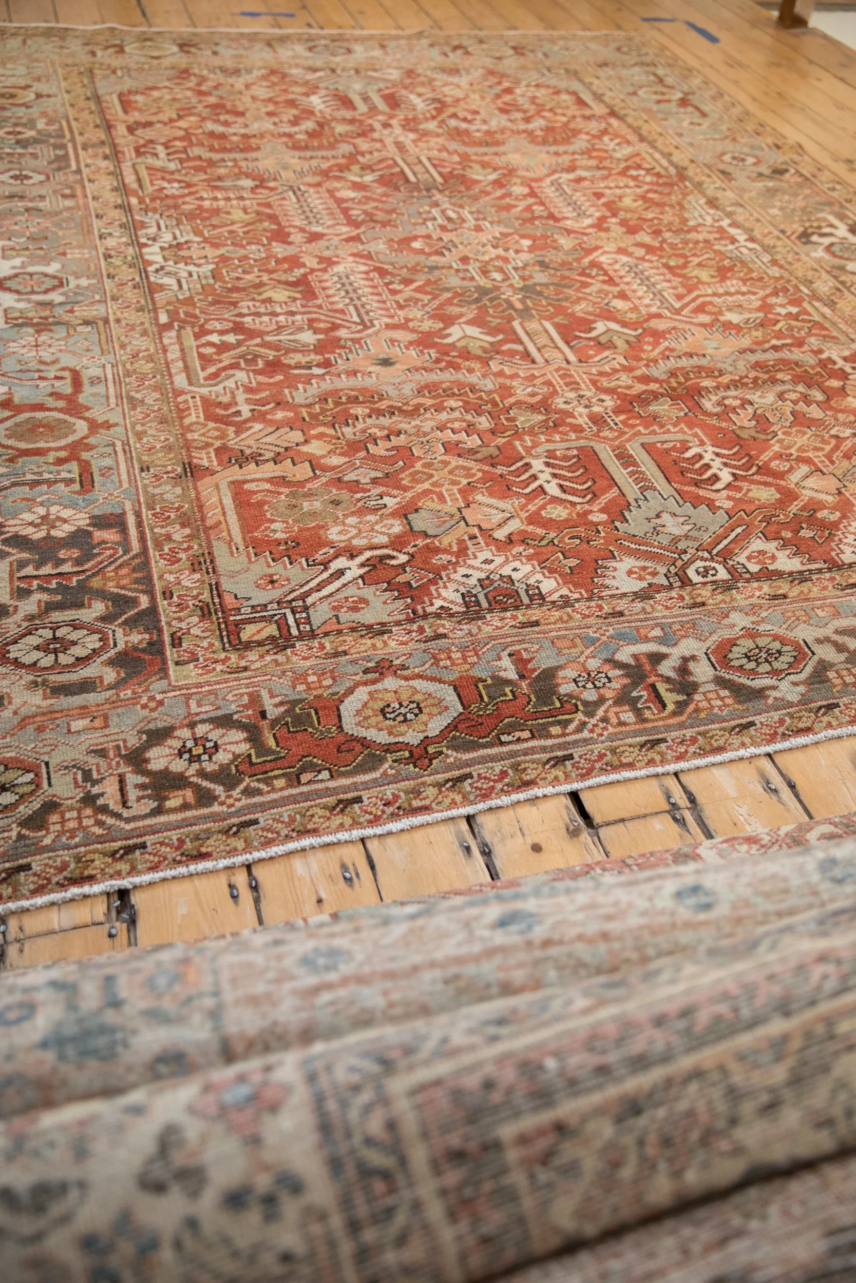 8x10.5 Vintage Distressed Mehrivan Carpet - Image 9