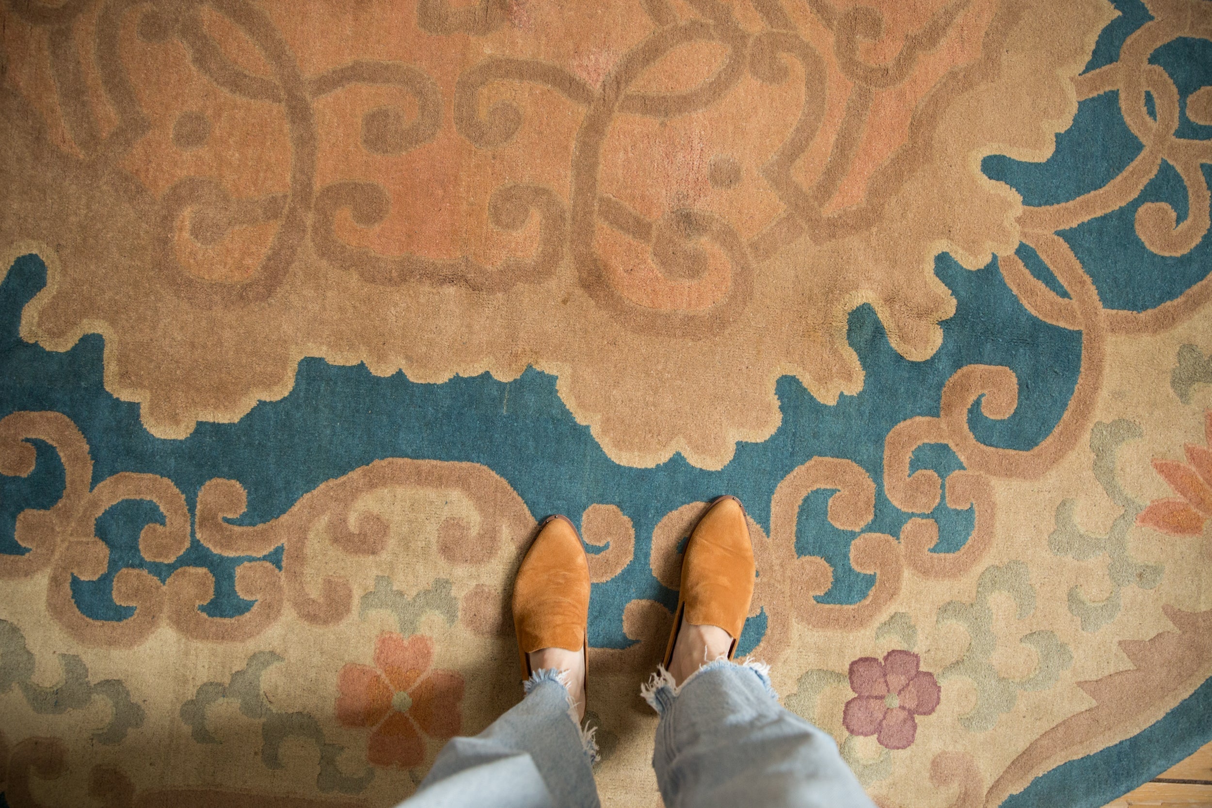8x10 Antique Chinese Arts And Crafts Design Carpet - Image 2