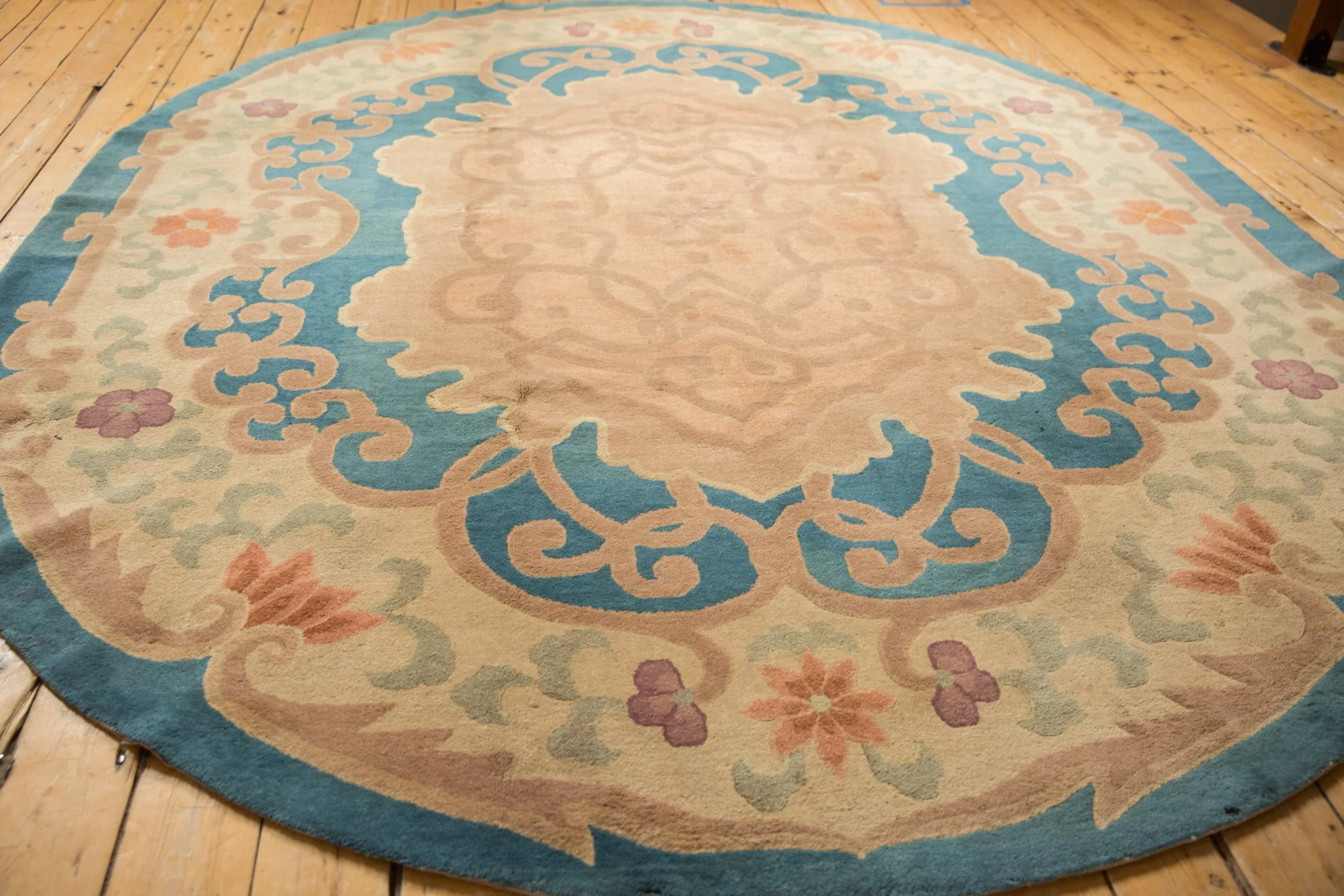 8x10 Antique Chinese Arts And Crafts Design Carpet - Image 7