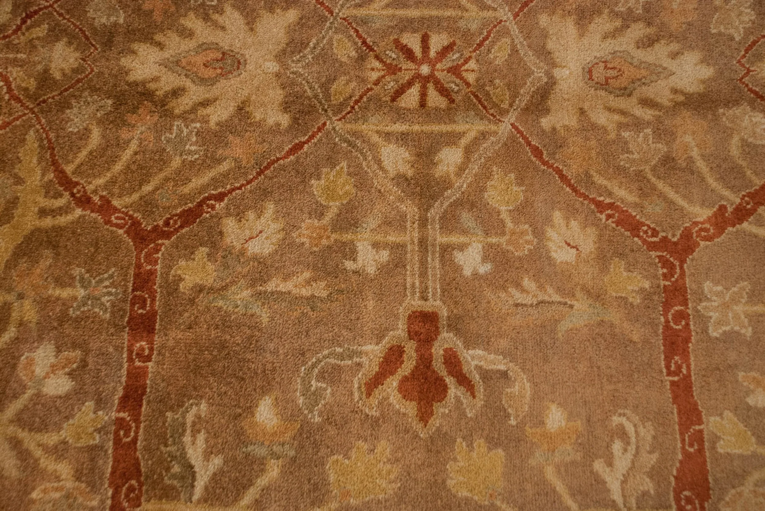 8x10 New Gold Wash Indian Oushak Design Carpet - Image 4