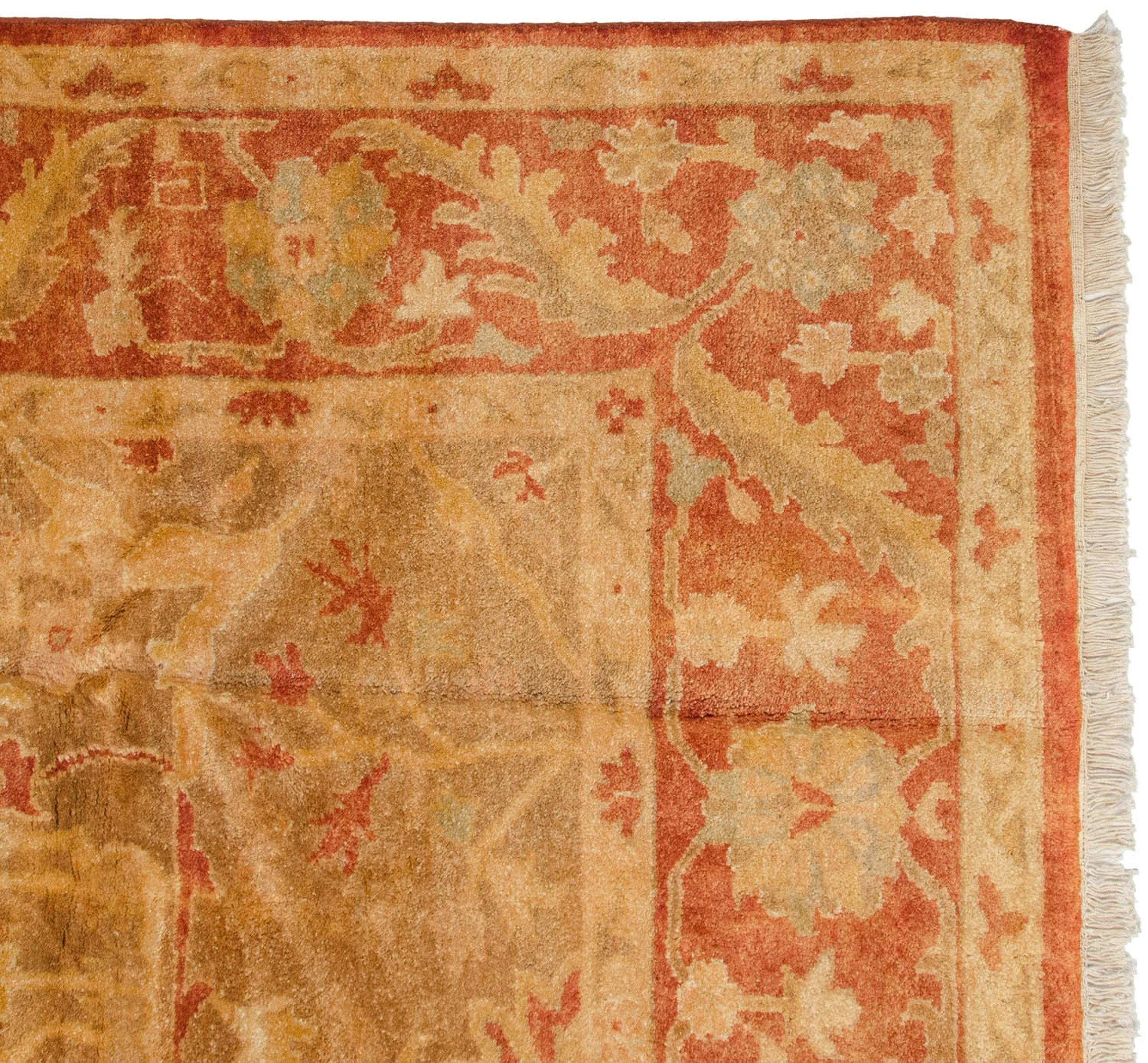 8x10 New Gold Wash Indian Oushak Design Carpet - Image 6