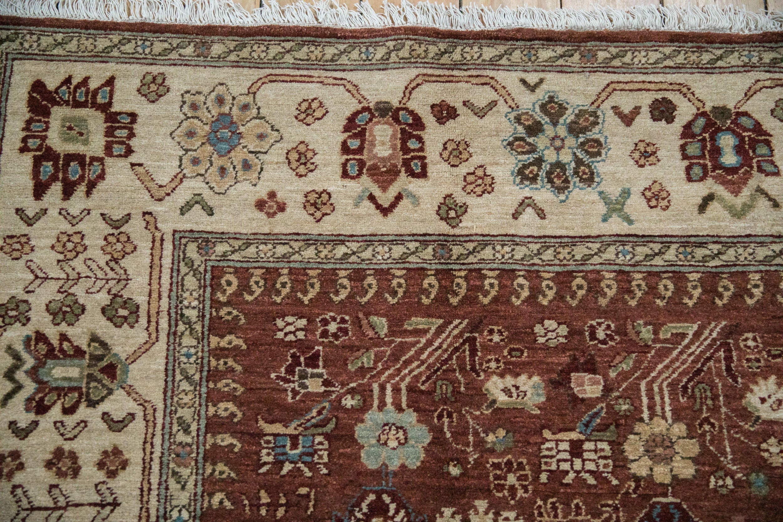 8x10 Vintage Armenian Hamadan Design Carpet - Image 3