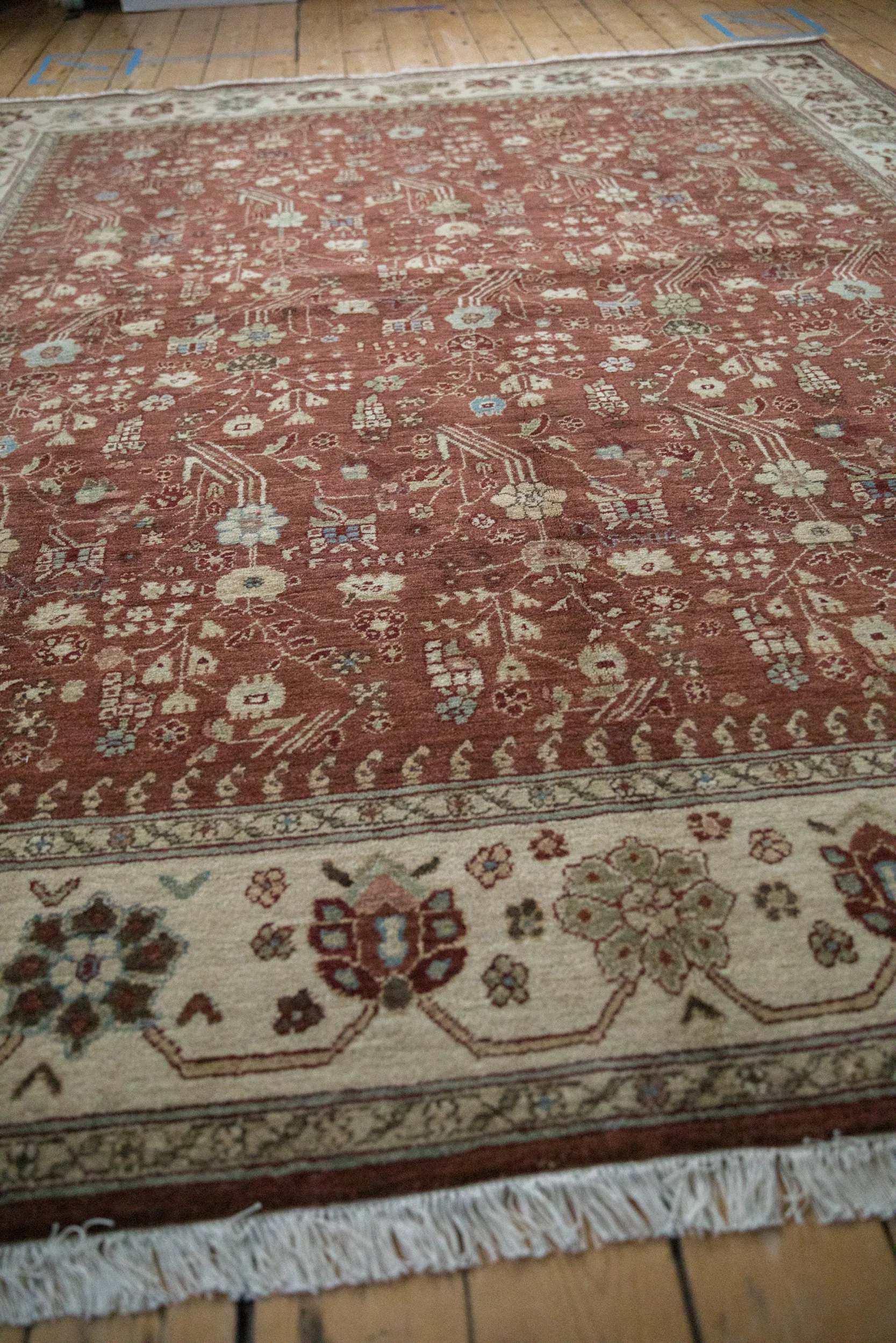 8x10 Vintage Armenian Hamadan Design Carpet - Image 7