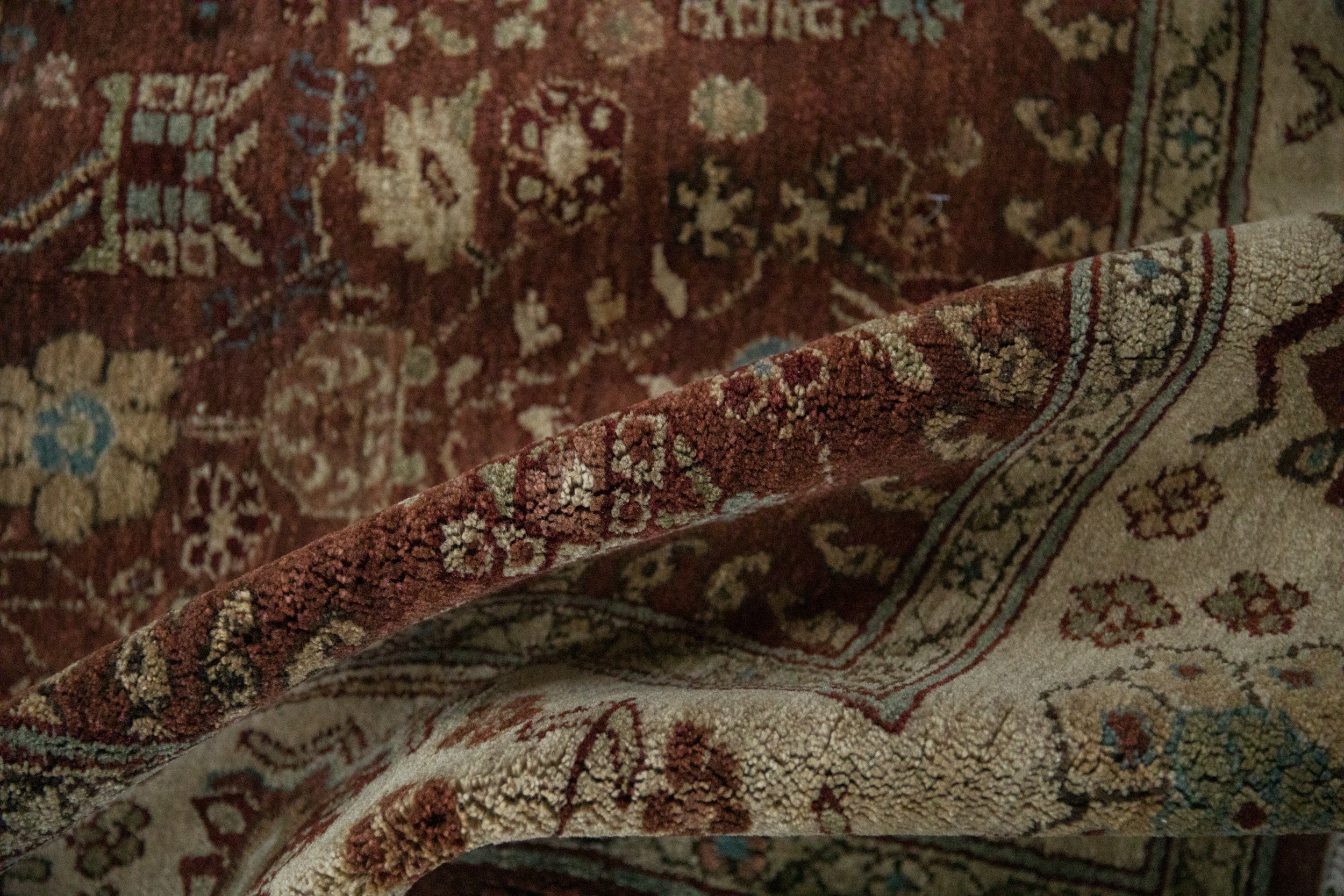 8x10 Vintage Armenian Hamadan Design Carpet - Image 8