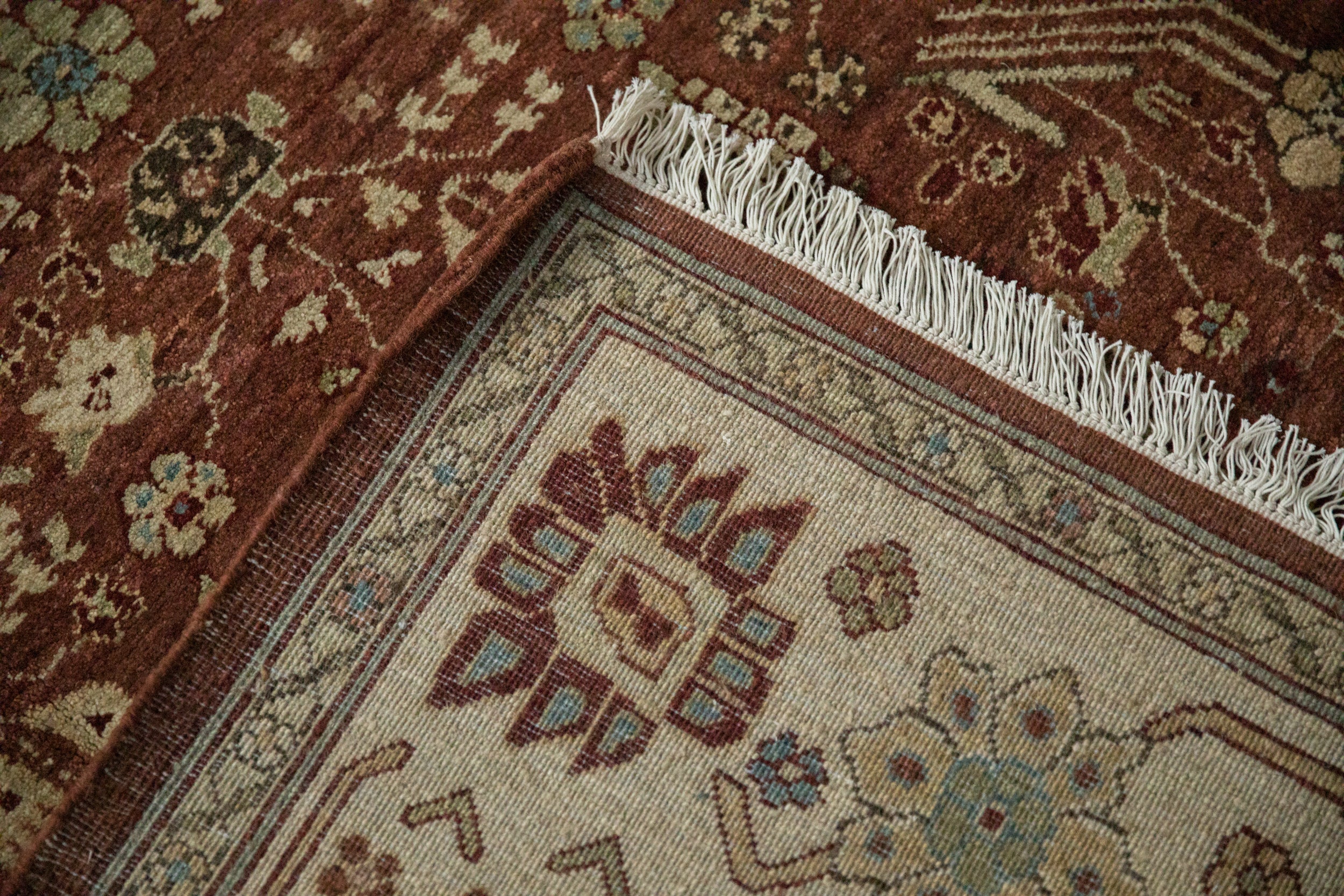 8x10 Vintage Armenian Hamadan Design Carpet - Image 9
