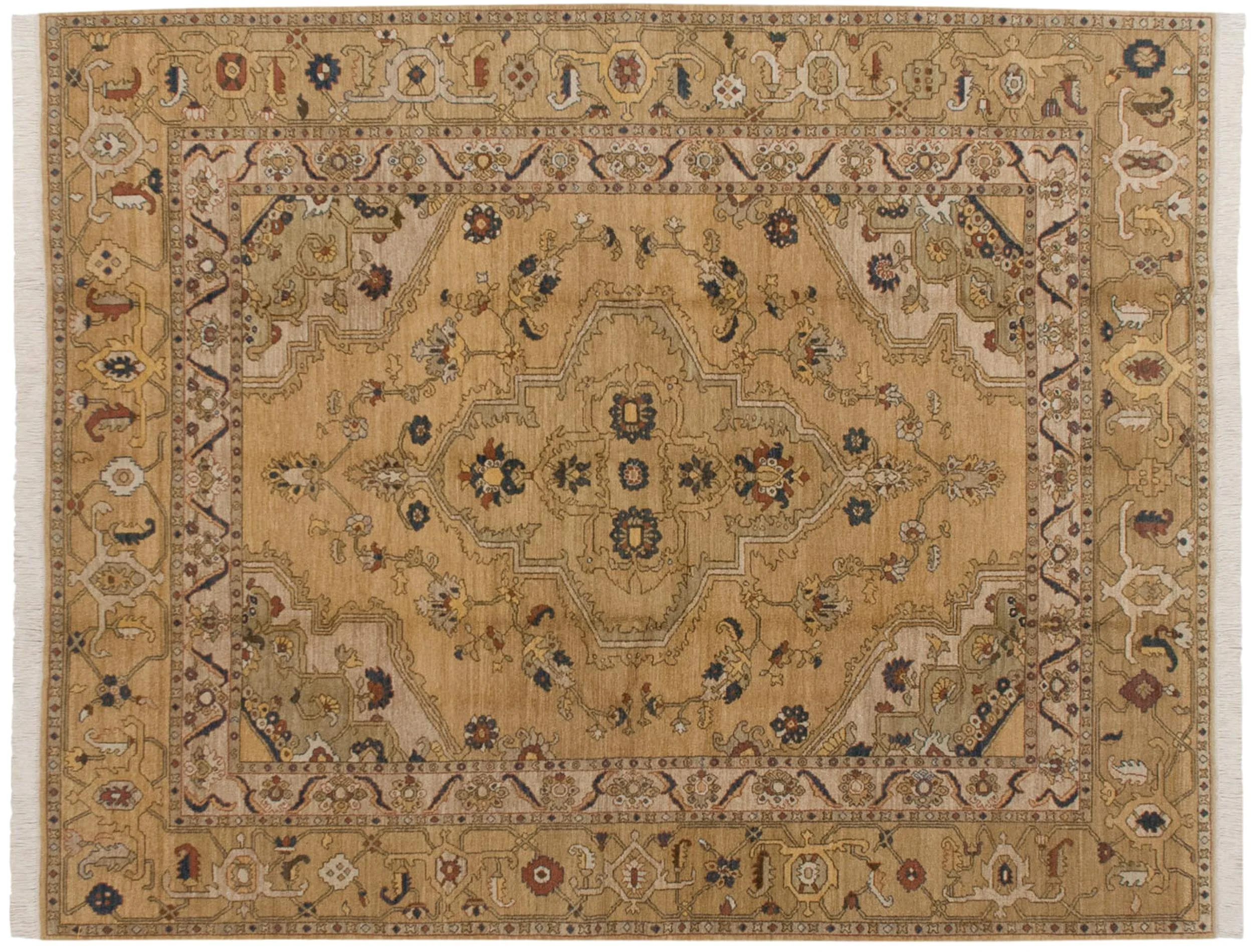 8x10 Vintage Armenian Heriz Design Carpet